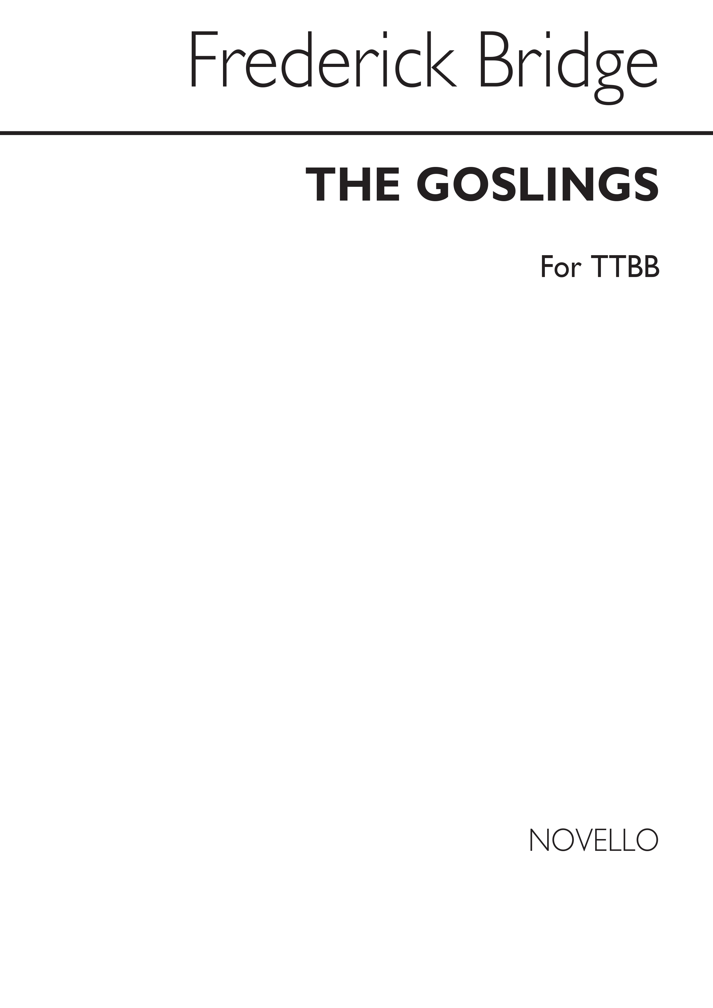 Bridge: Bridge Goslings Ttbb (Orpheus 617): TTBB: Vocal Score