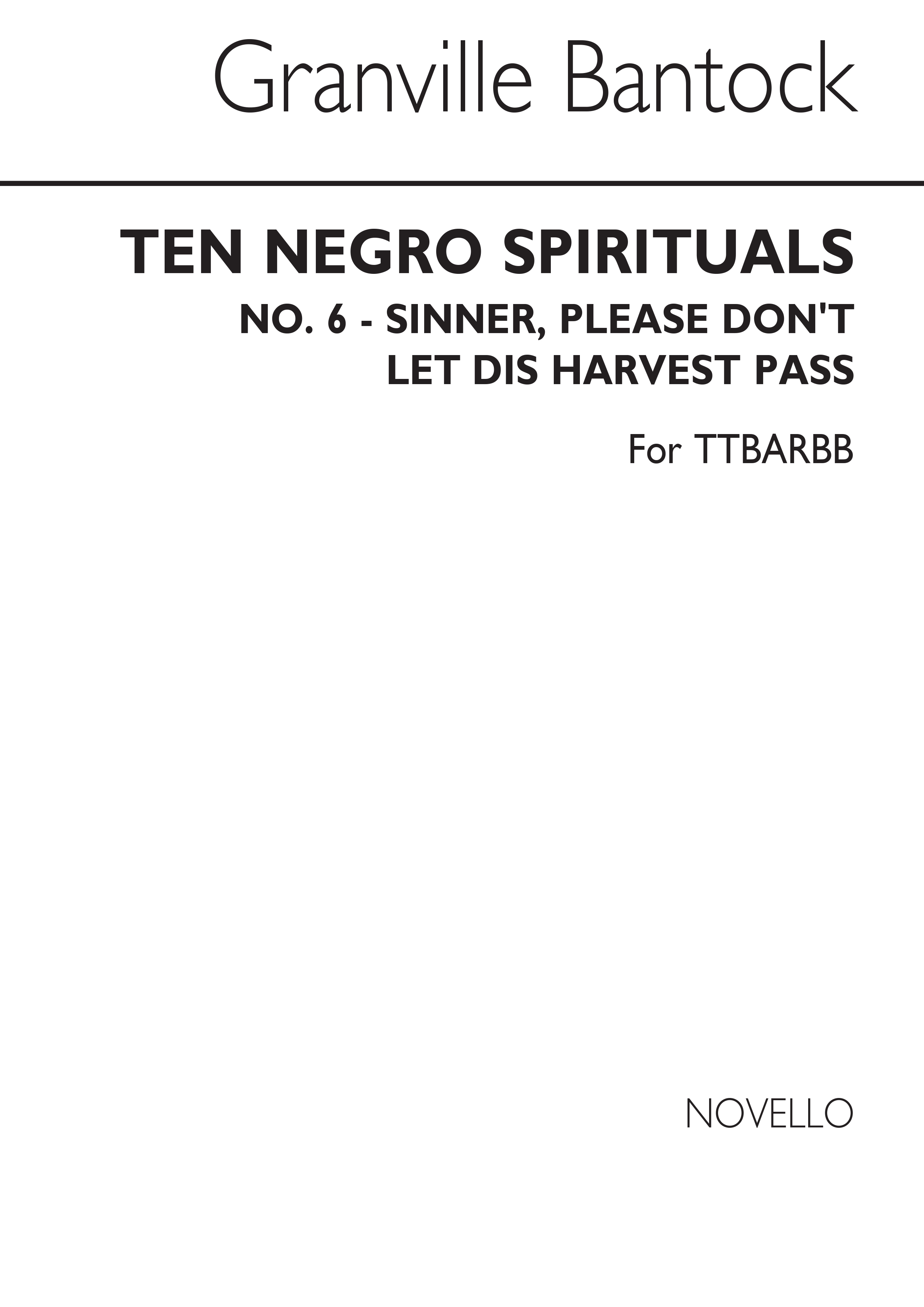 NO.6 Sinner Please TTBARBB: TTBB: Single Sheet