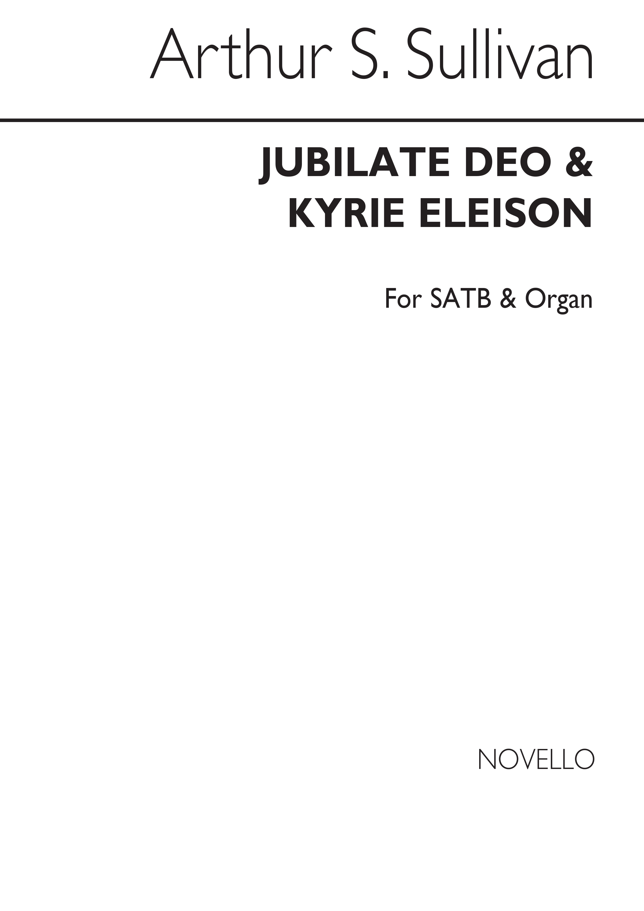 Jubilate Deo And Kyrie: SATB: Score