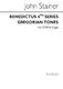 Sir John Stainer: Benedictus 4th Series (Gregorian Tones): SATB: Vocal Score