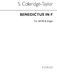 Samuel Coleridge-Taylor: Benedictus In F: SATB: Vocal Score