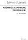 Edwin H. Lemare: Magnificat And Nunc Dimittis In B Flat: SATB: Vocal Score