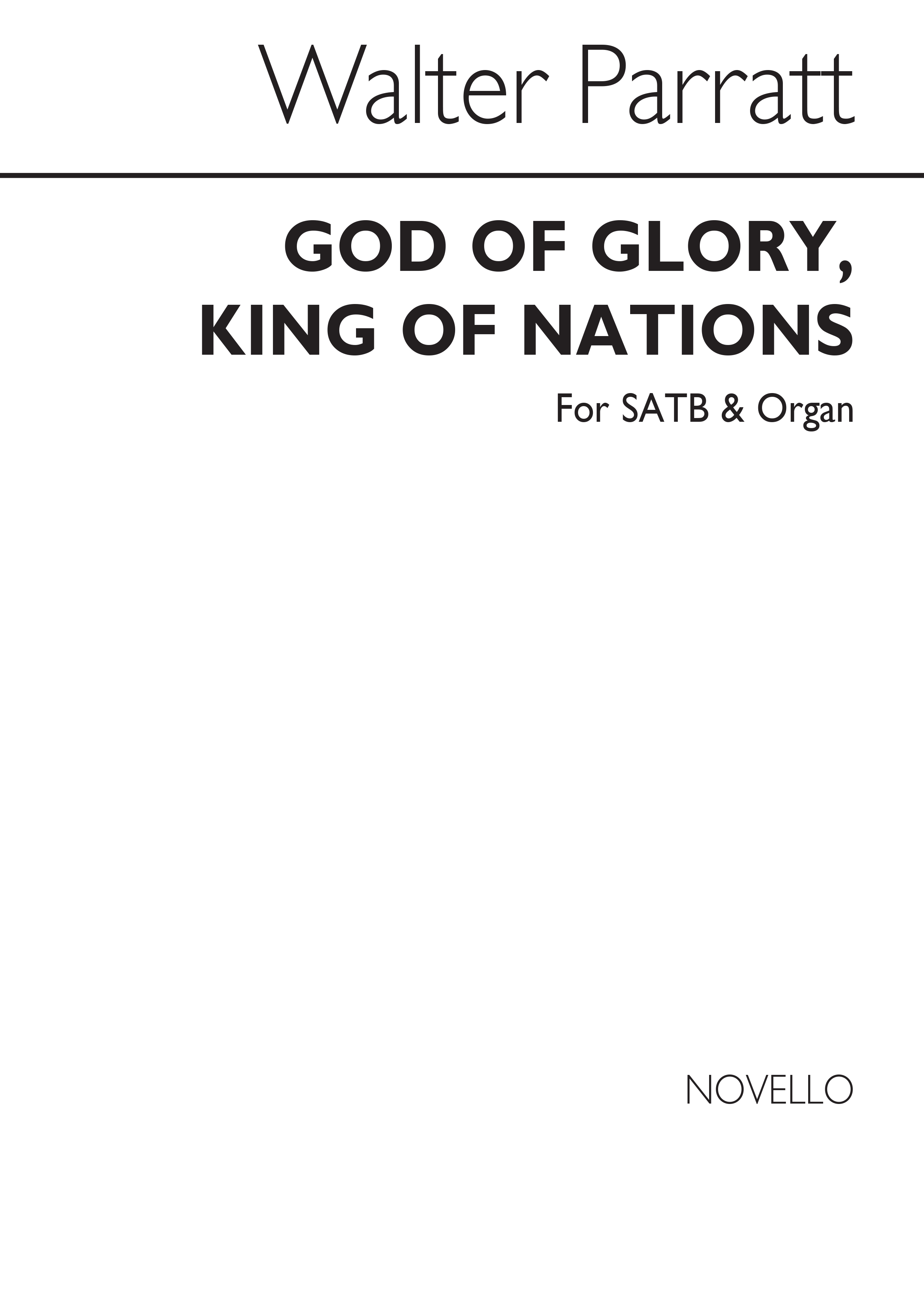 Walter Parratt: God Of Glory King Of Nations (Processional Hymn): SATB: Vocal