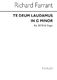 Richard Farrant: Te Deum Laudamus In G Minor (Edited By John West): SATB: Vocal