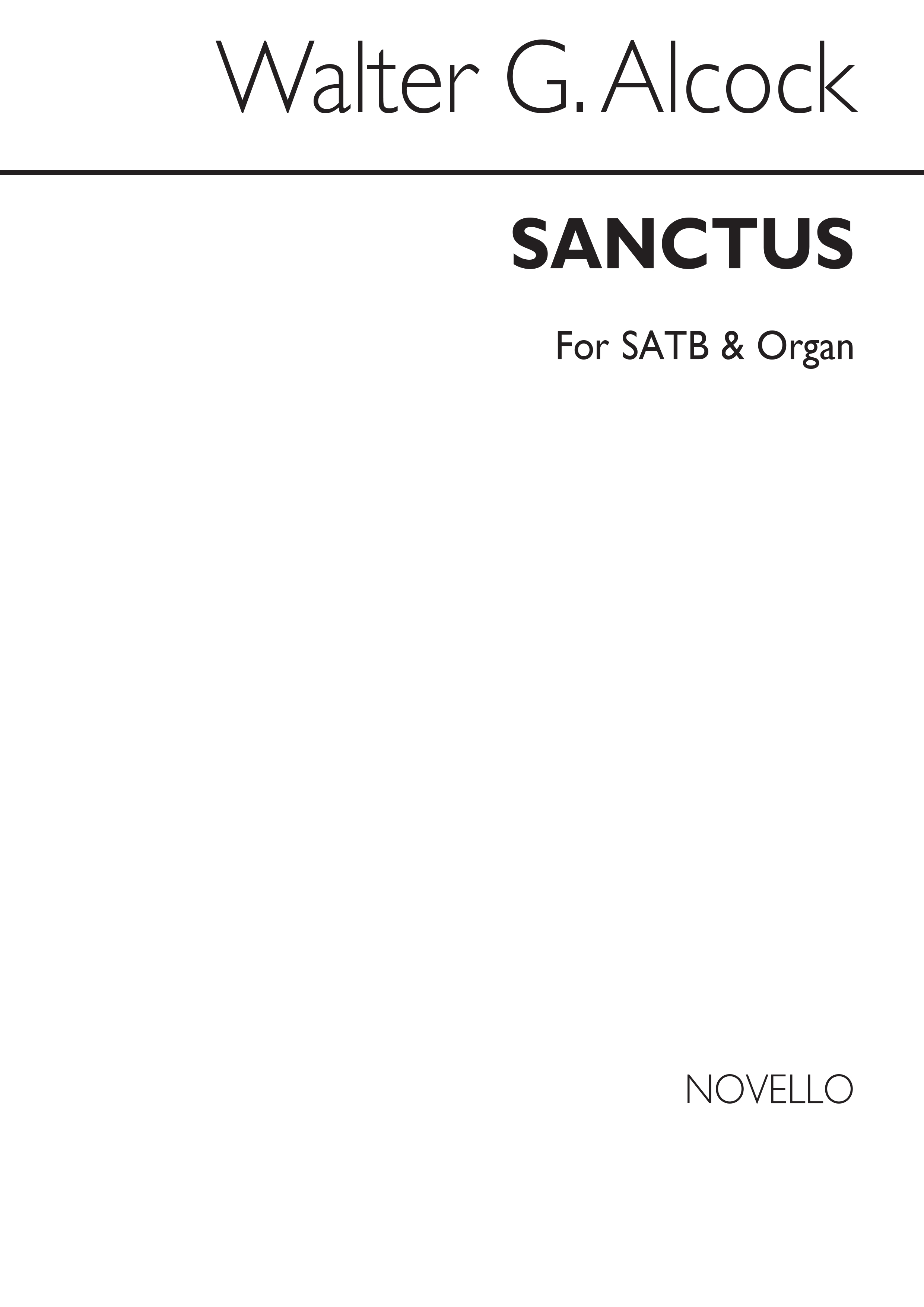 Walter G. Alcock: Sanctus (SATB/Organ)