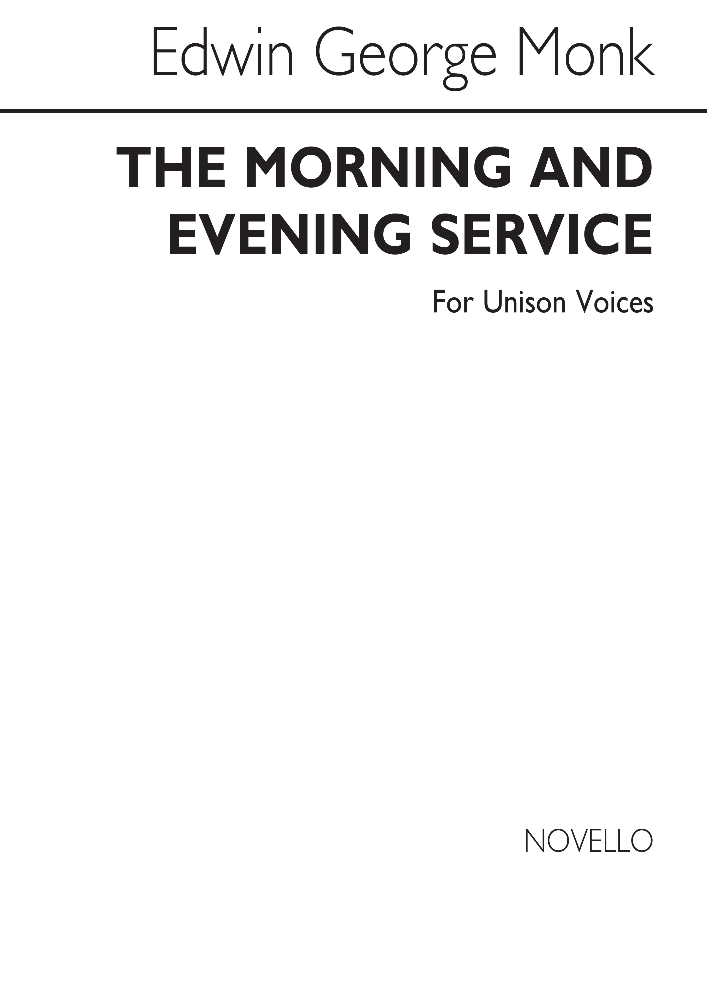 Edwin George Monk: Office For The Holy Communion In A: Unison Voices: Vocal