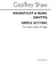 Geoffrey Shaw: Magnificat And Nunc Dimittis Simple Setting: SATB: Vocal Score