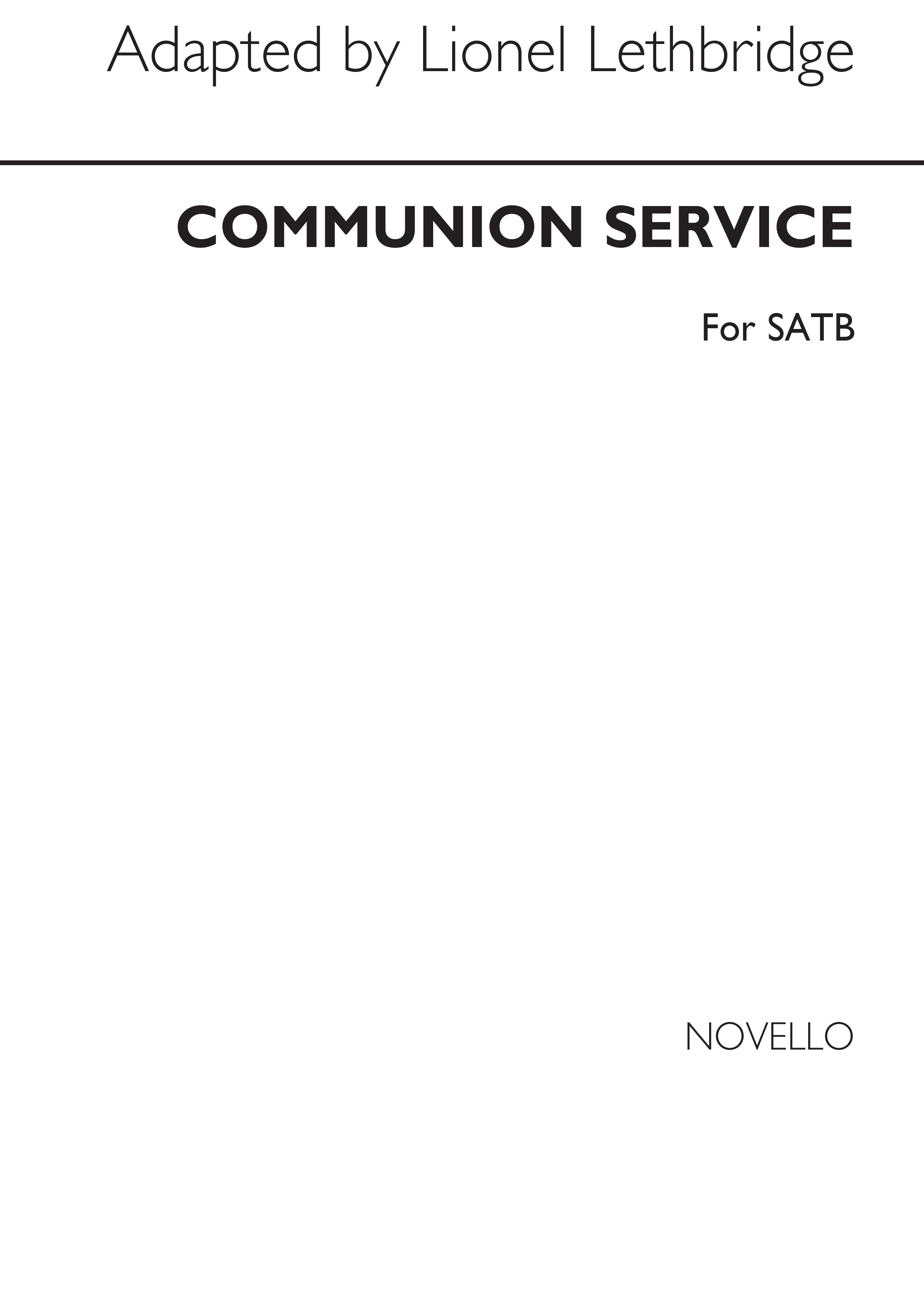 Lionel Lethbridge: Communion Service: SATB: Vocal Score