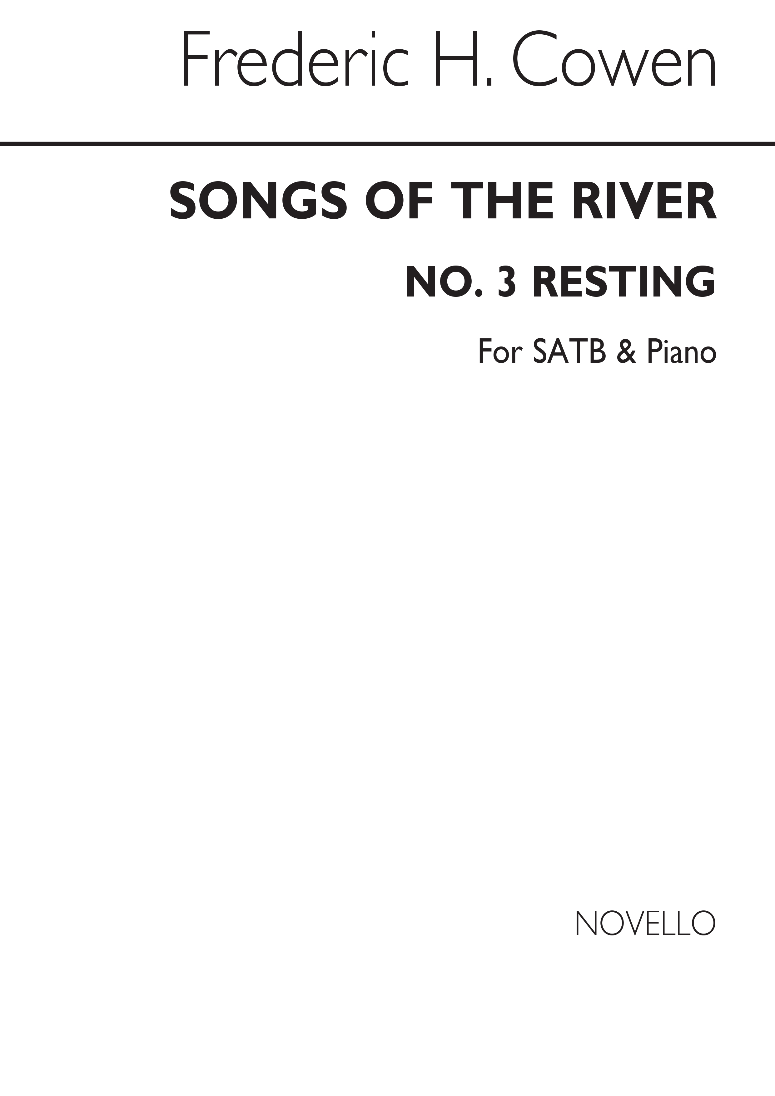 Frederic H. Cowen: Songs Of The River No.3 Resting: SATB: Vocal Score