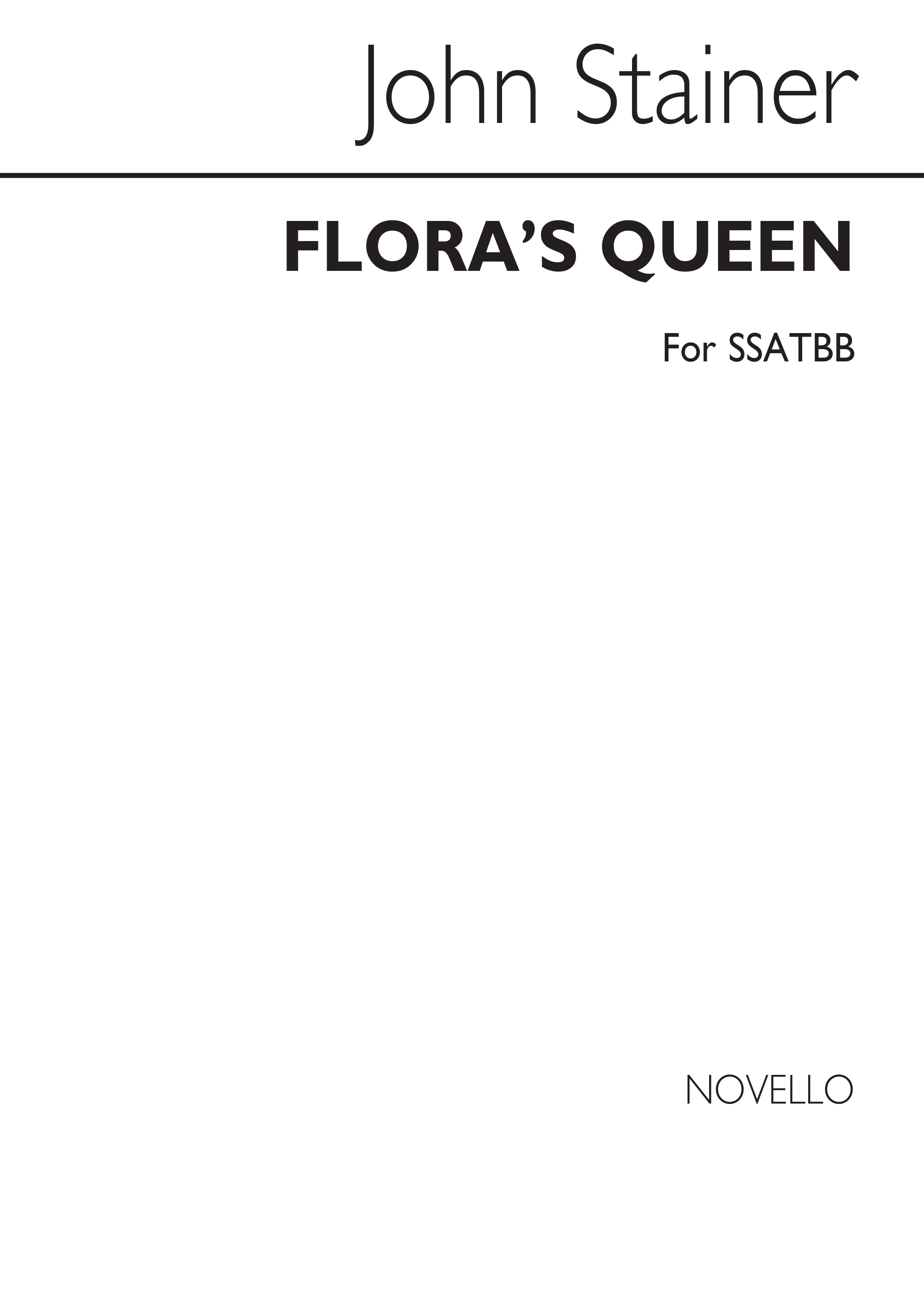 Sir John Stainer: Flora's Queen: SATB: Vocal Score