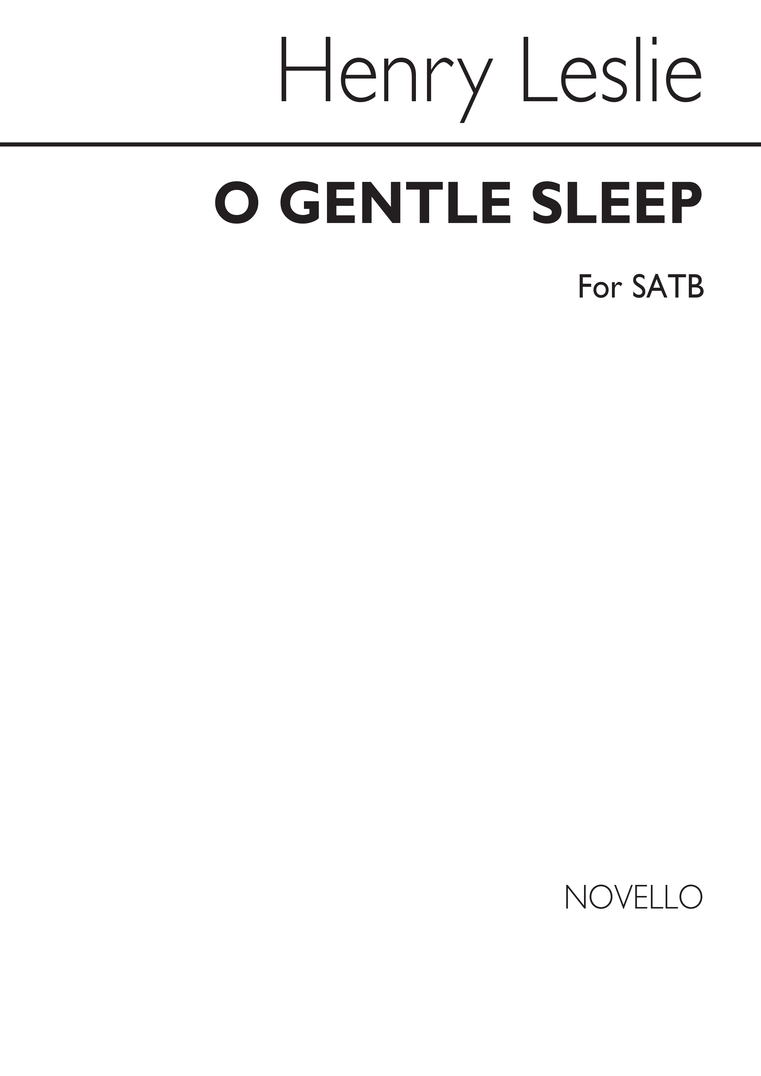 Henry Leslie Shakespeare: O Gentle Sleep