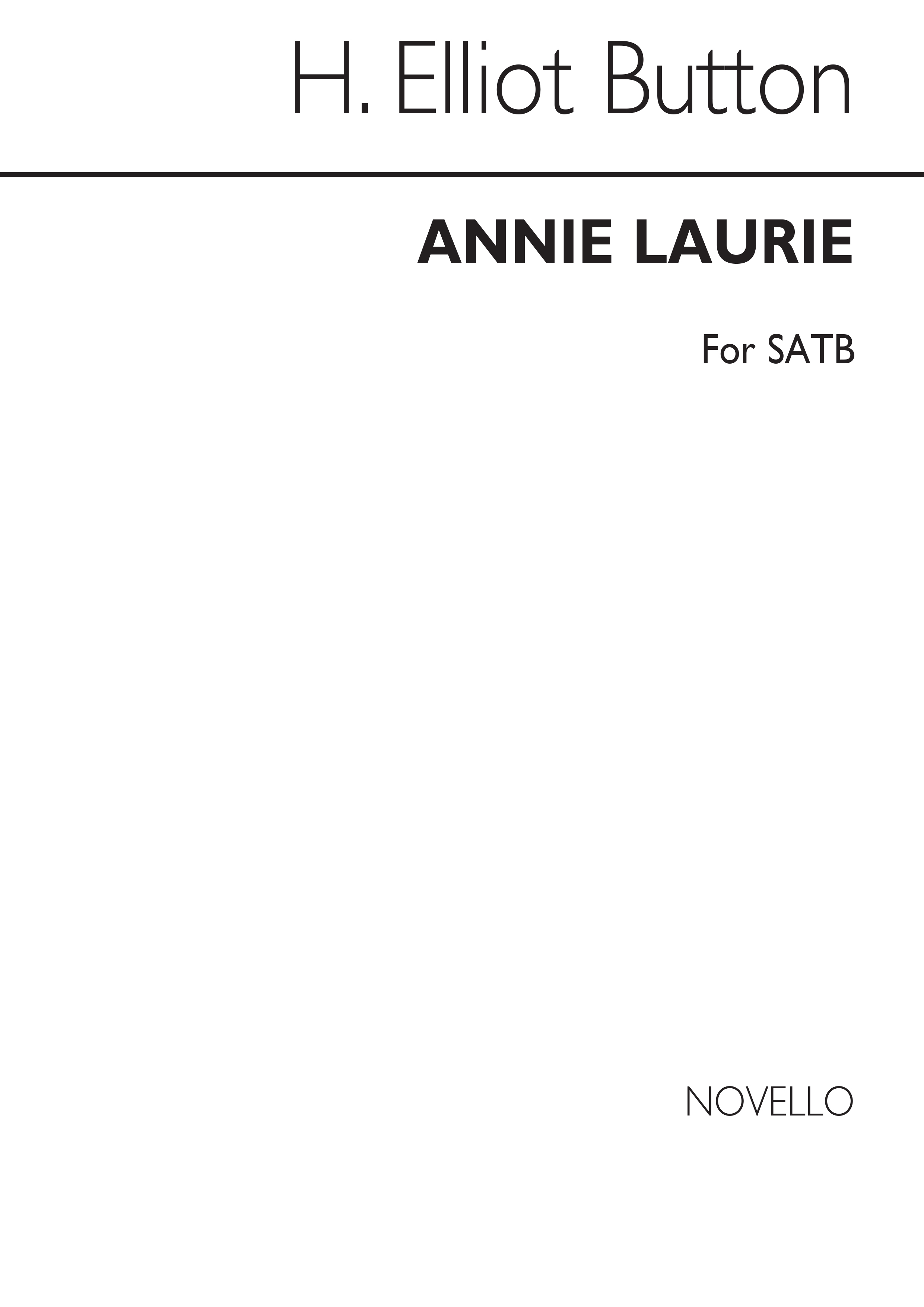 E. Button: Annie Laurie Satb: SATB: Vocal Score