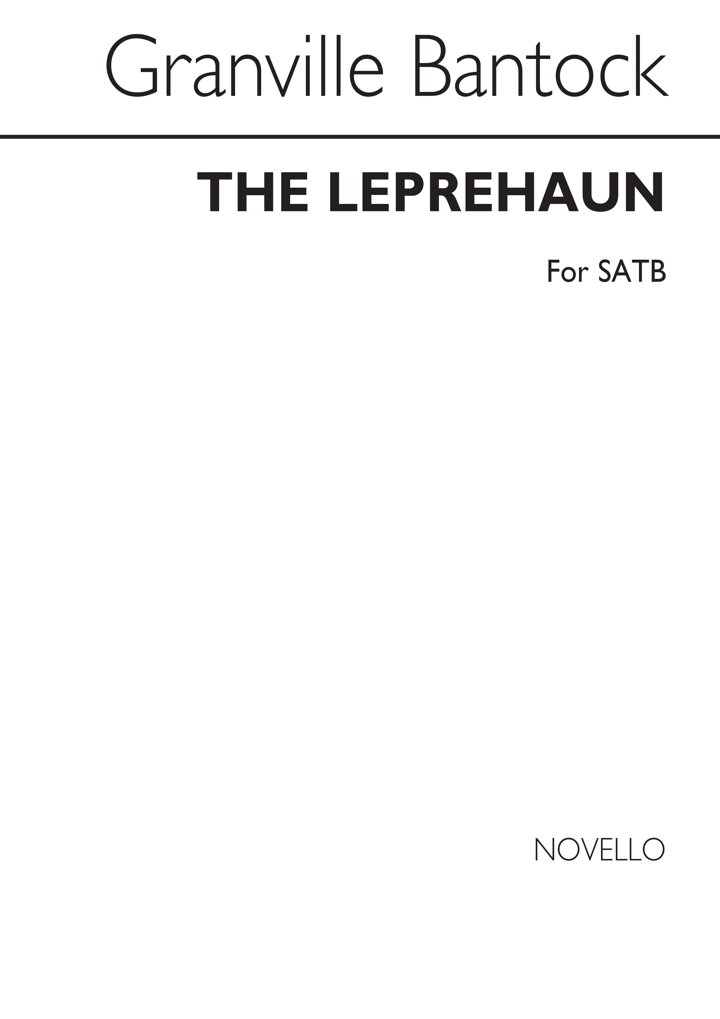 Granville Bantock: The Leprechaun: SATB: Vocal Score