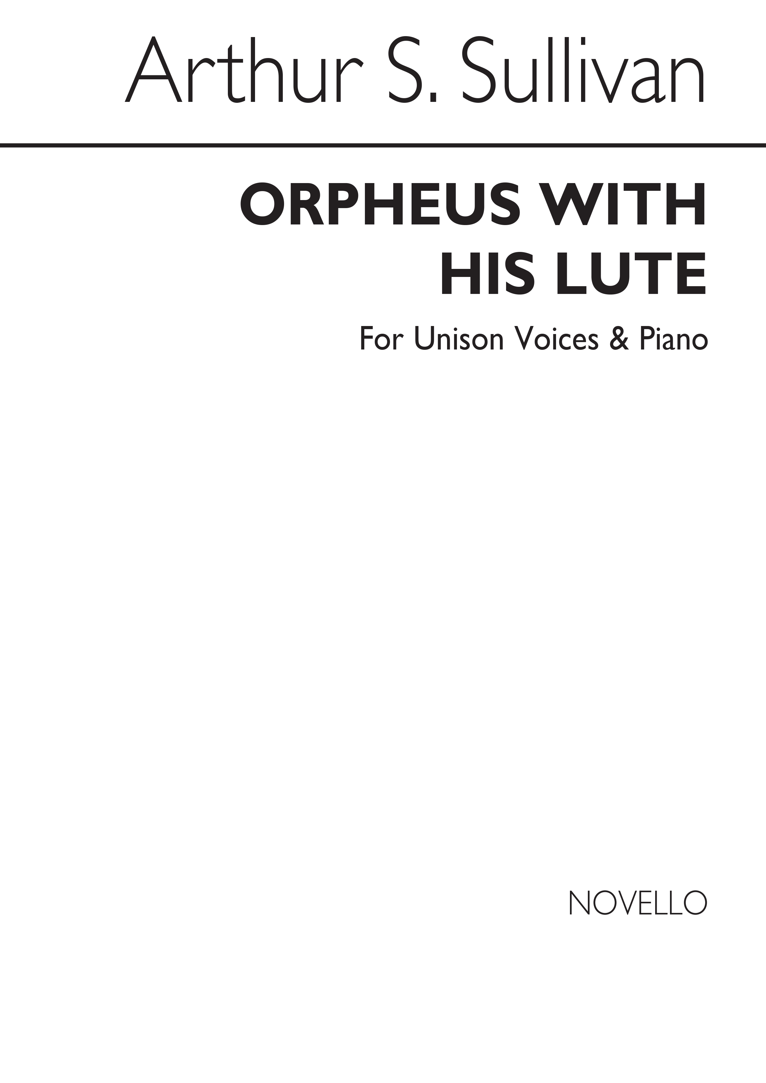 Arthur Sullivan: Orpheus With His Lute