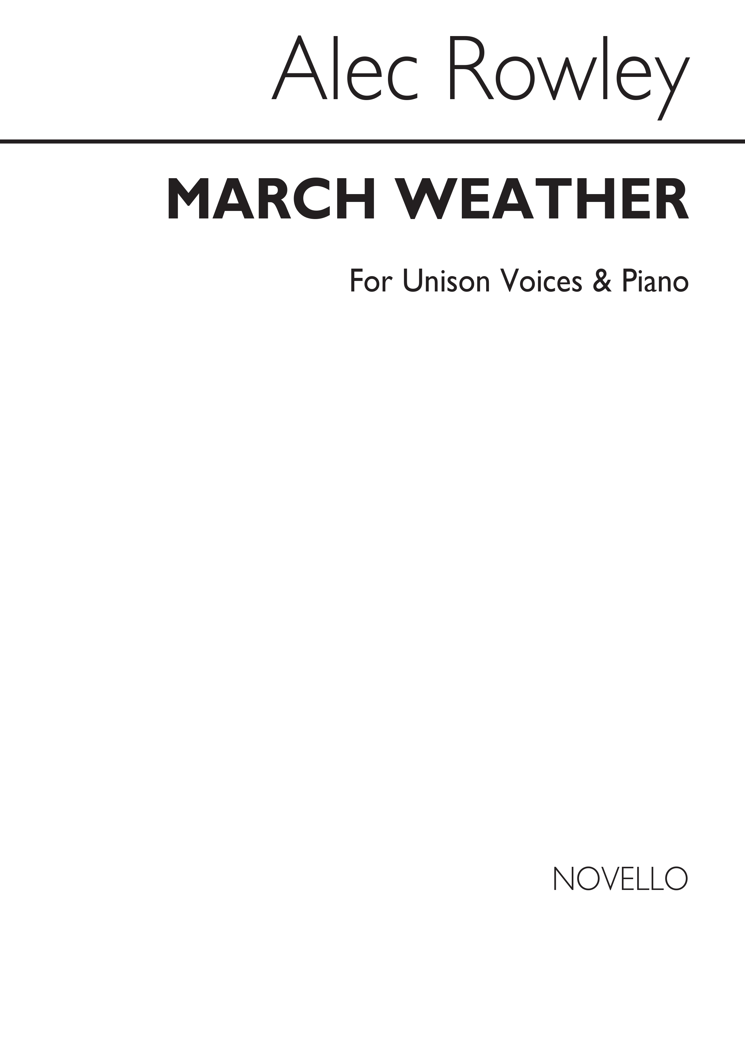 March Weather: Voice: Vocal Score