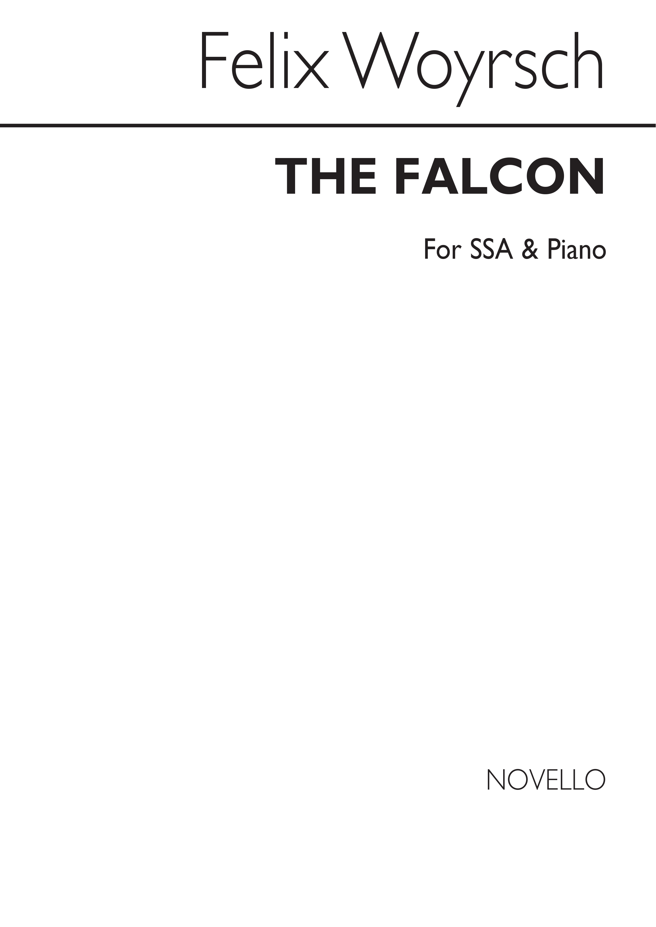 Felix Woyrsch: The Falcon: SSA: Vocal Score