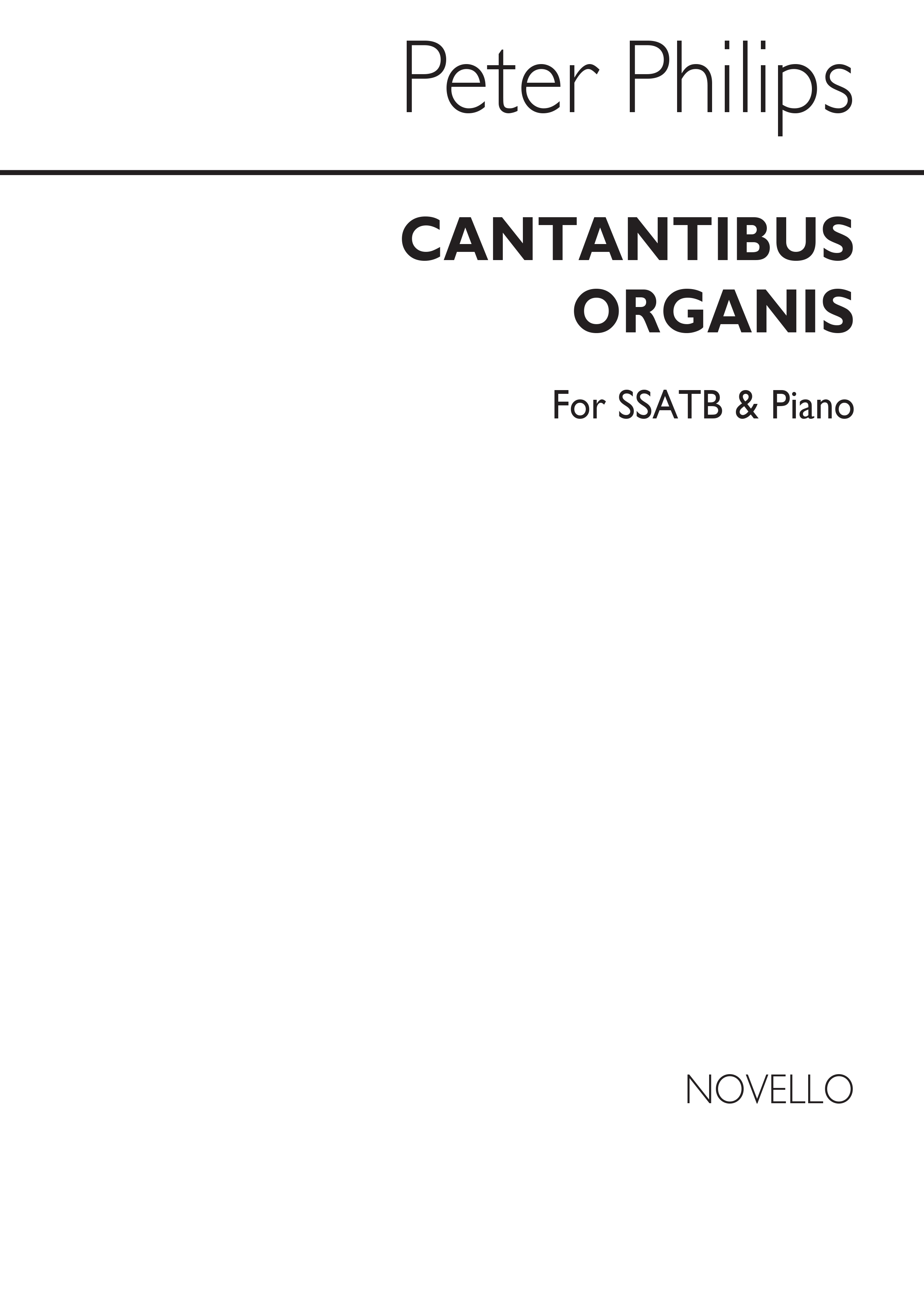 Petrarch: Cantantibus Organis: SATB: Vocal Score