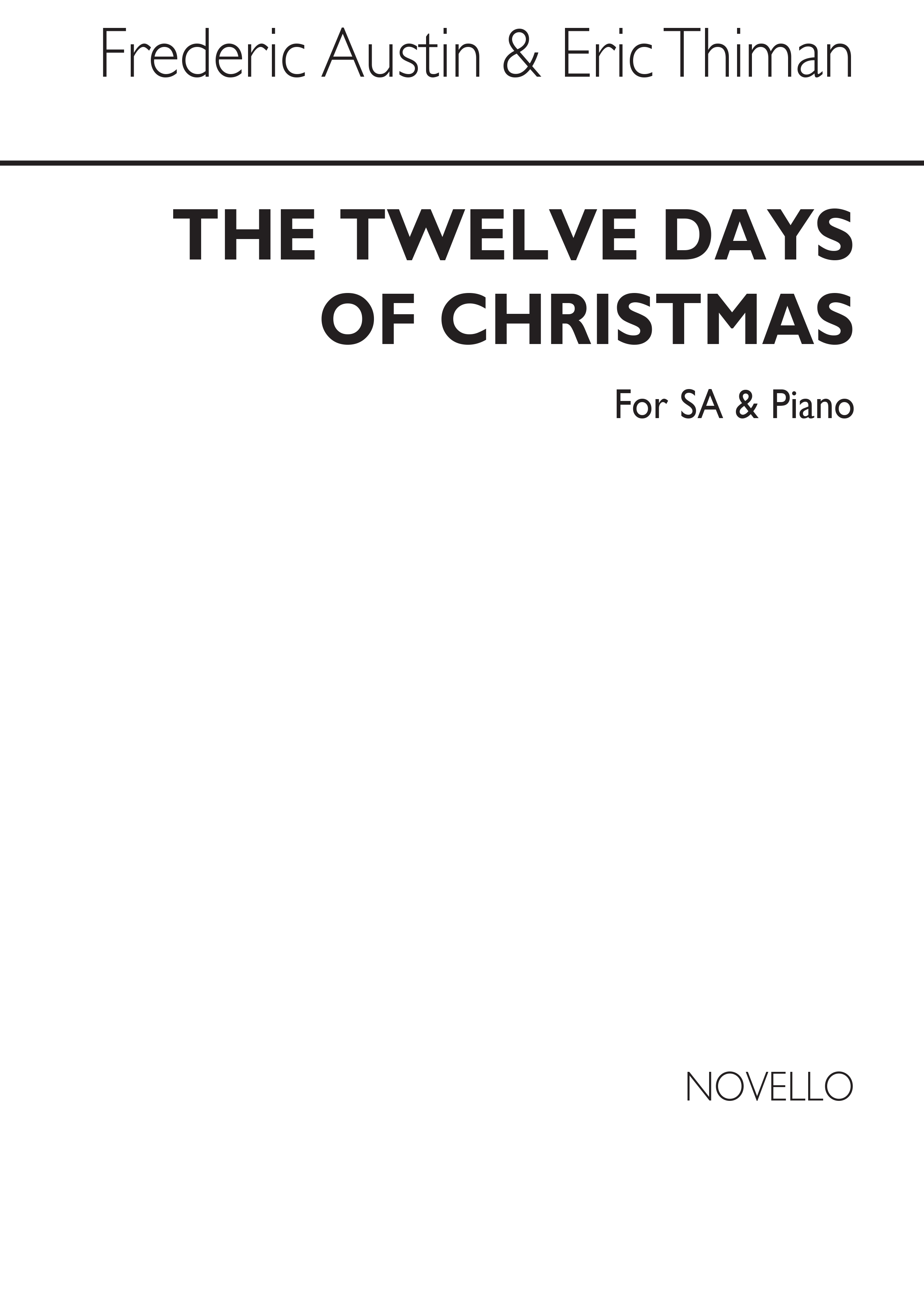 Twelve Days Of Christmas for SA with Piano: Upper Voices: Vocal Work