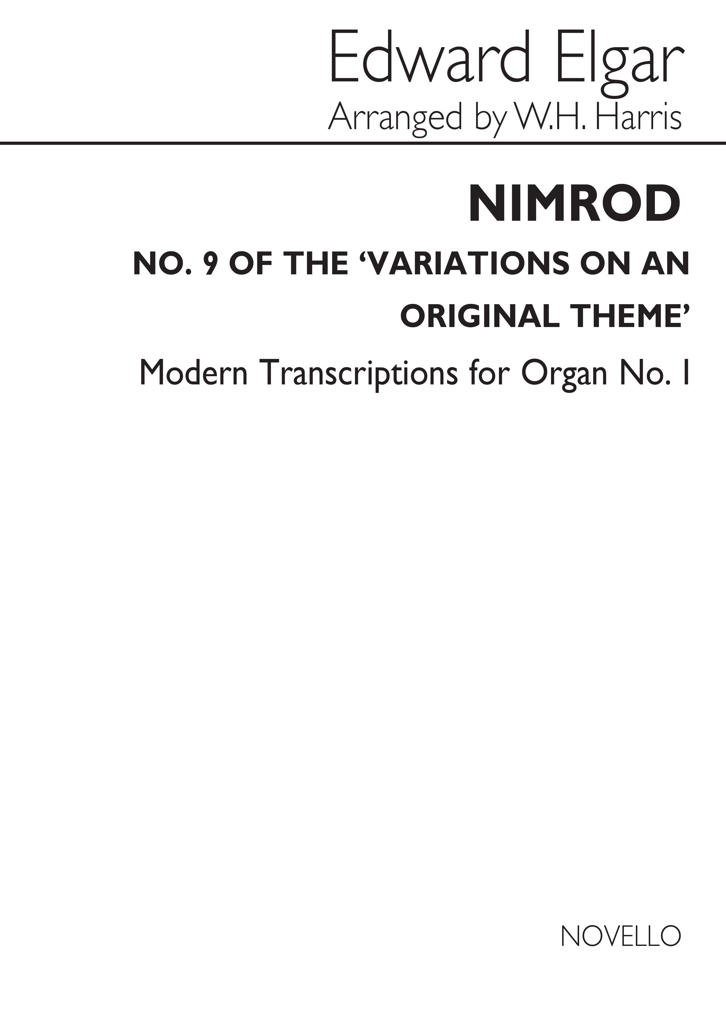 Edward Elgar: Nimrod: Organ: Instrumental Work