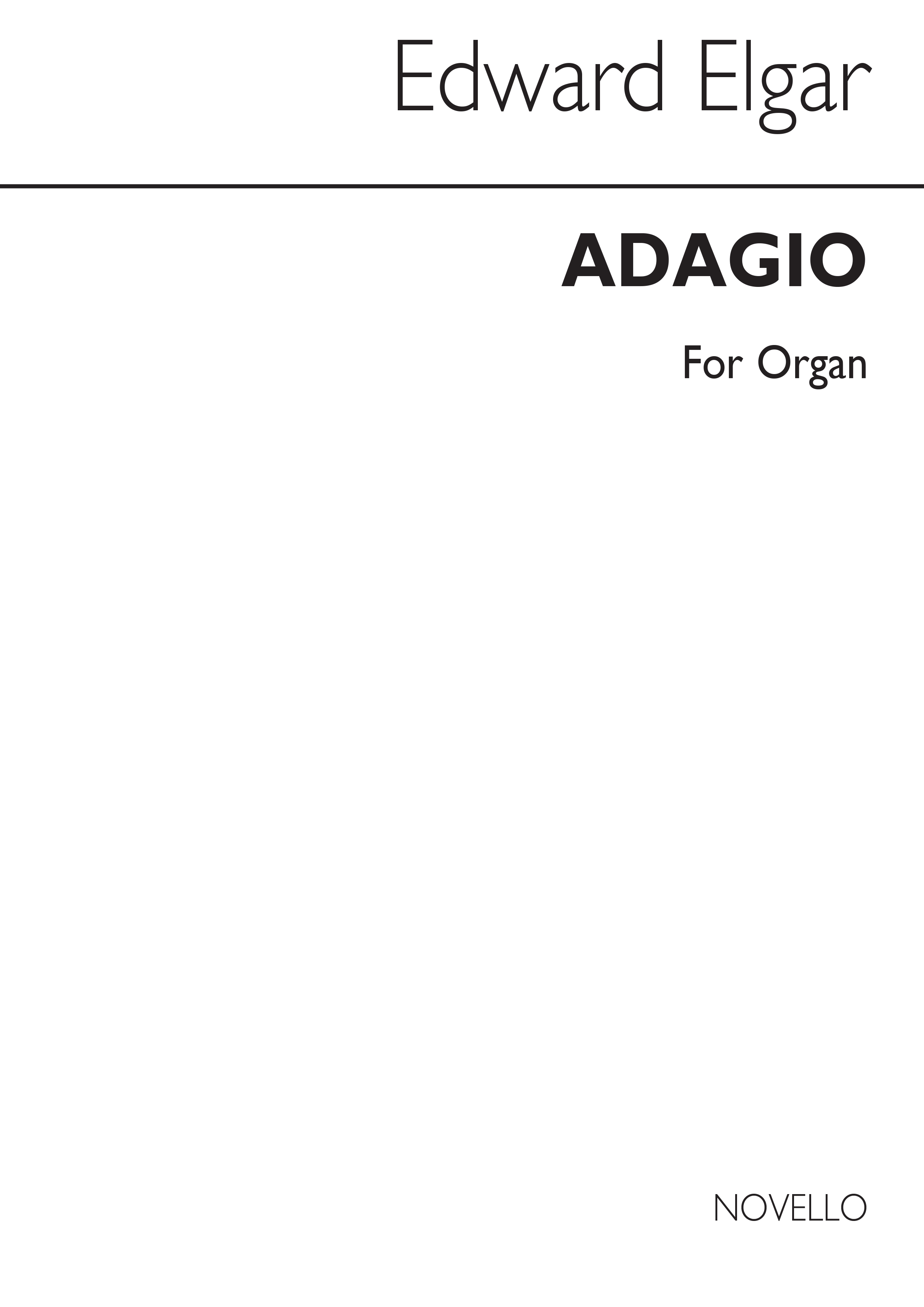 Edward Elgar: Adagio Cello Concerto Op.85.(Mod Trans. 15): Organ: Instrumental