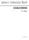 Johann Sebastian Bach: Chaconne for Organ (Ed. John Cook): Organ: Instrumental