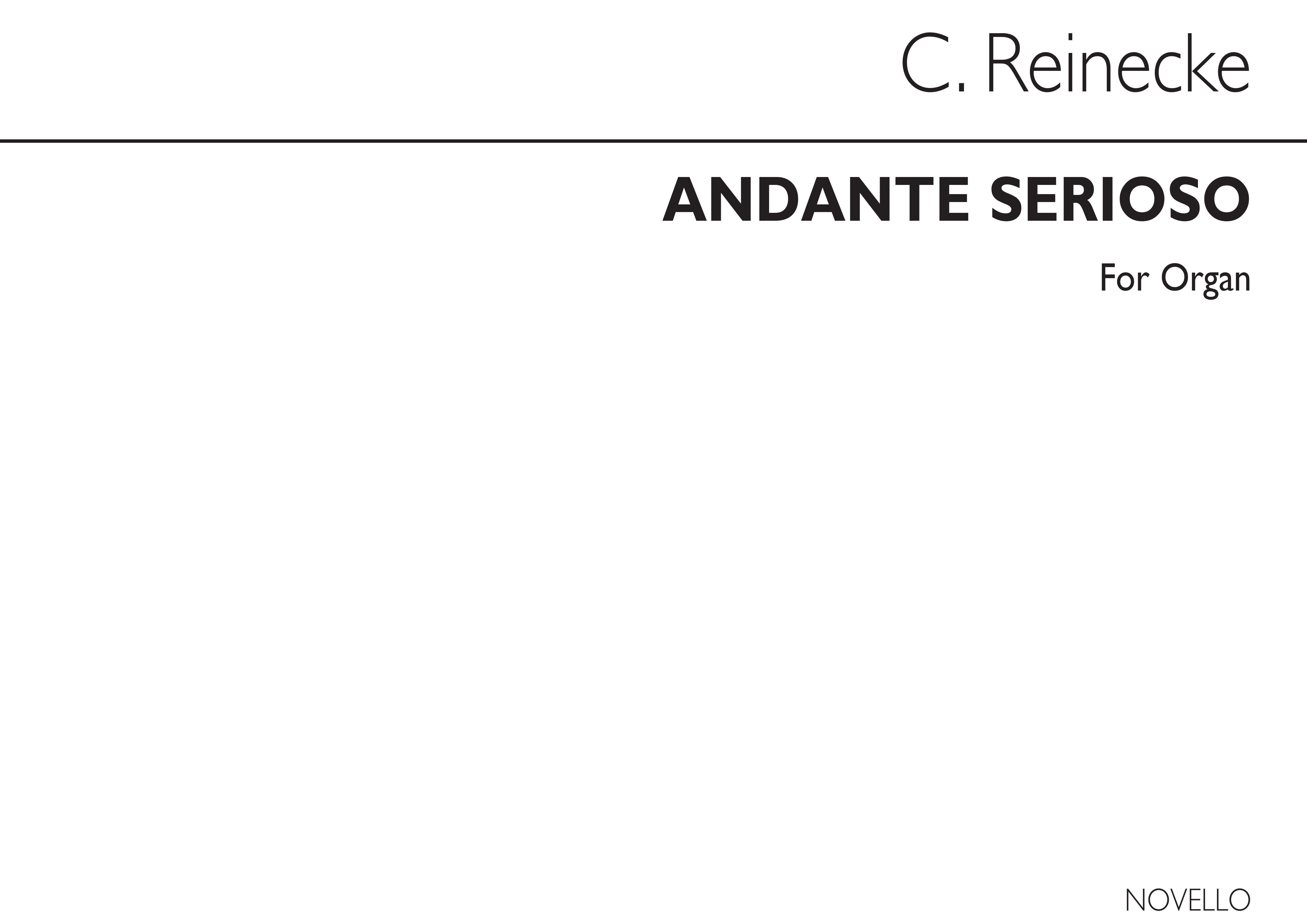 Carl Reinecke: Andante Serioso In D Minor: Organ: Instrumental Work