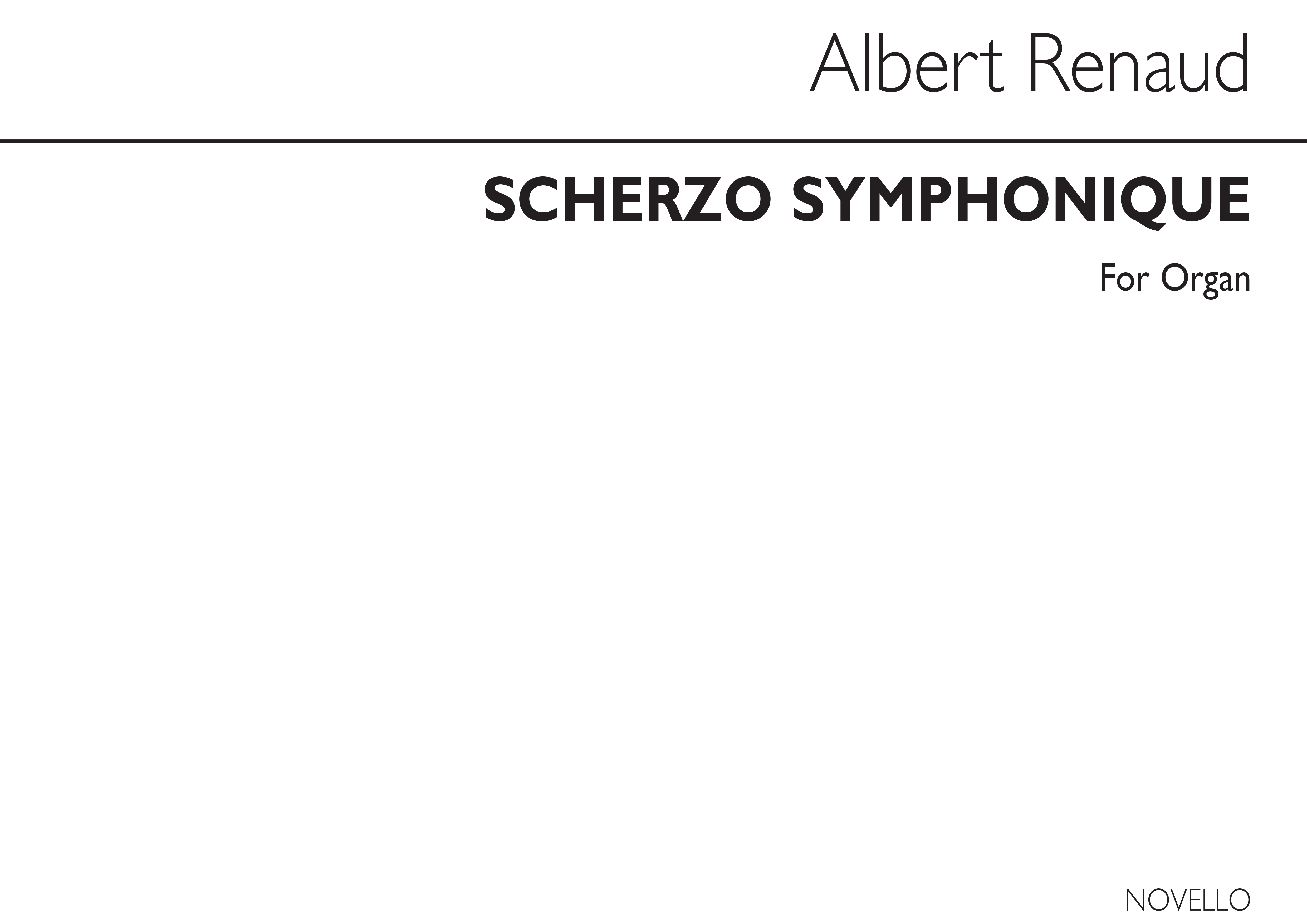 Albert Renaud: Scherzo Symphonique: Organ: Instrumental Work