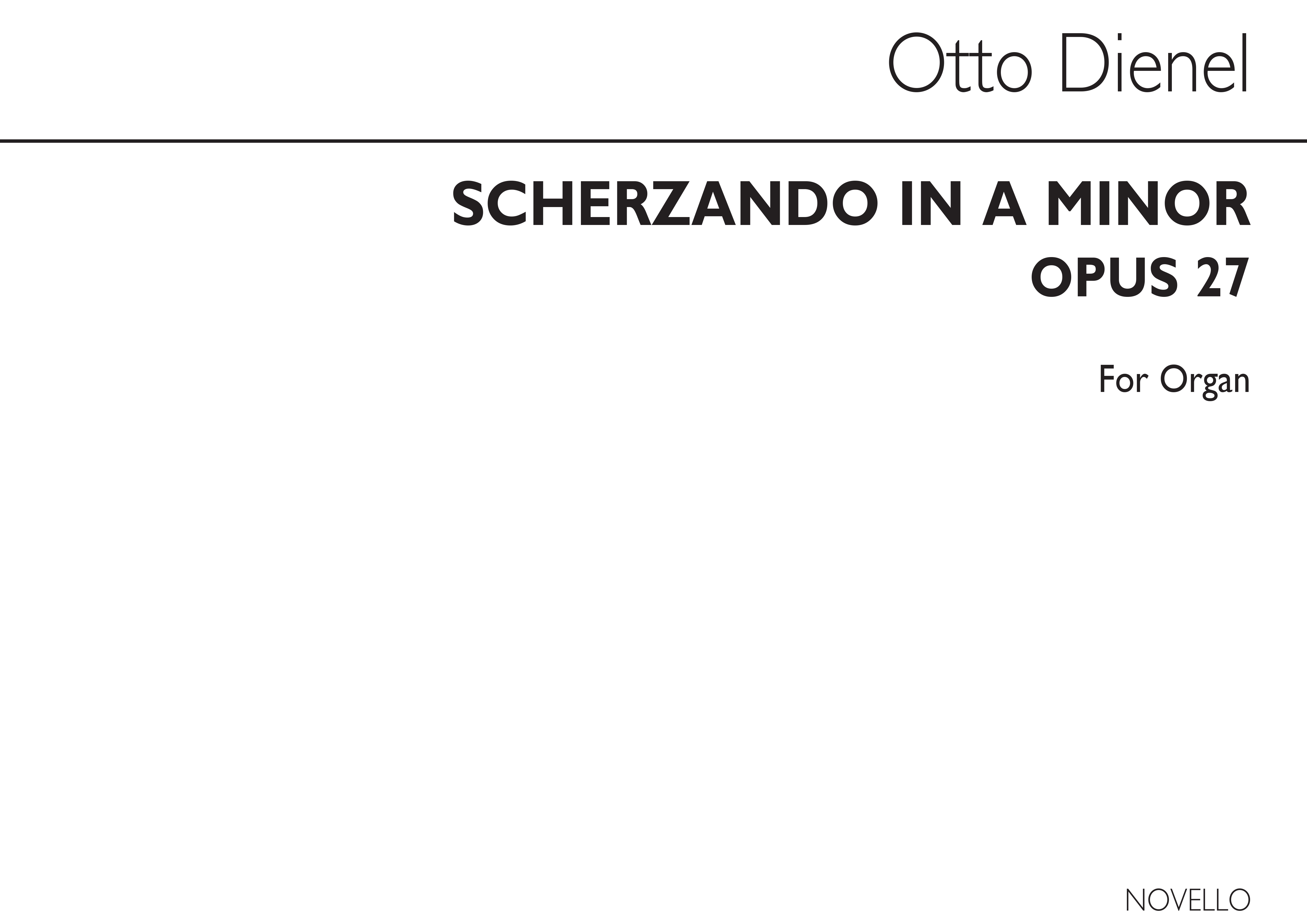 Otto Dienel: Scherzando In A Minor: Organ: Instrumental Work