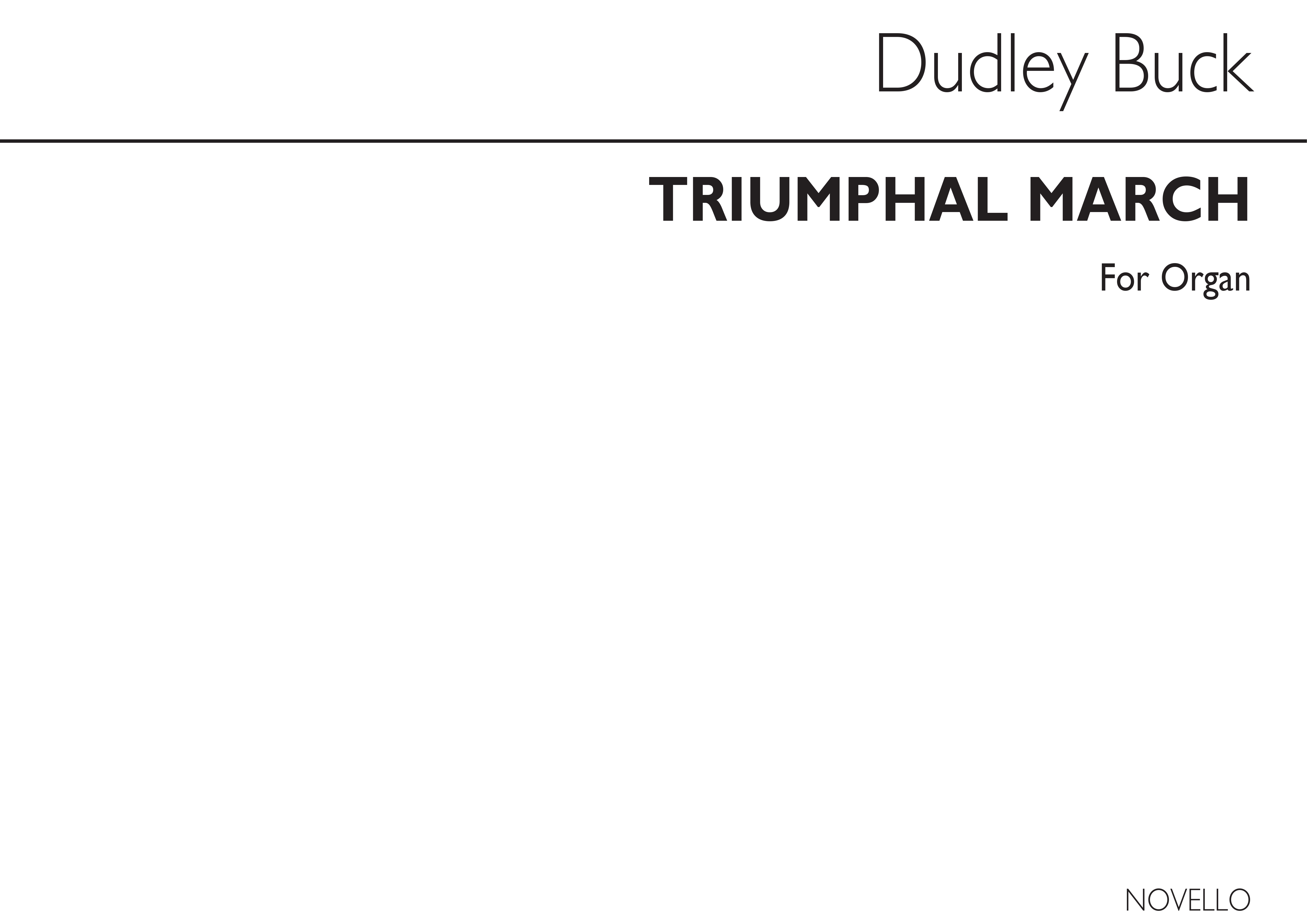 Dudley Buck: Triumphale March Op.26 For Organ: Organ: Instrumental Work
