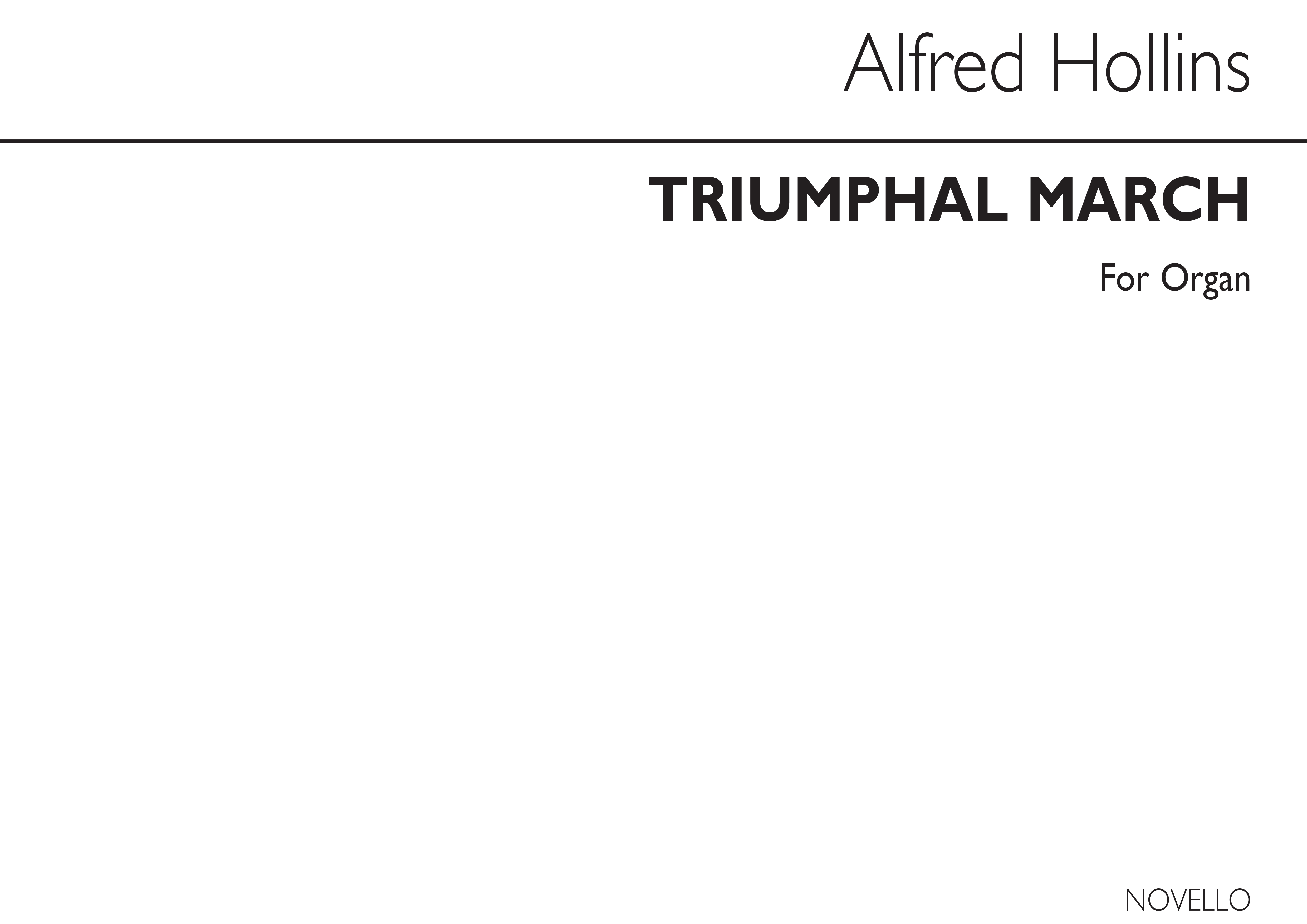 Alfred Hollins: Triumphal March For Organ: Organ: Instrumental Work
