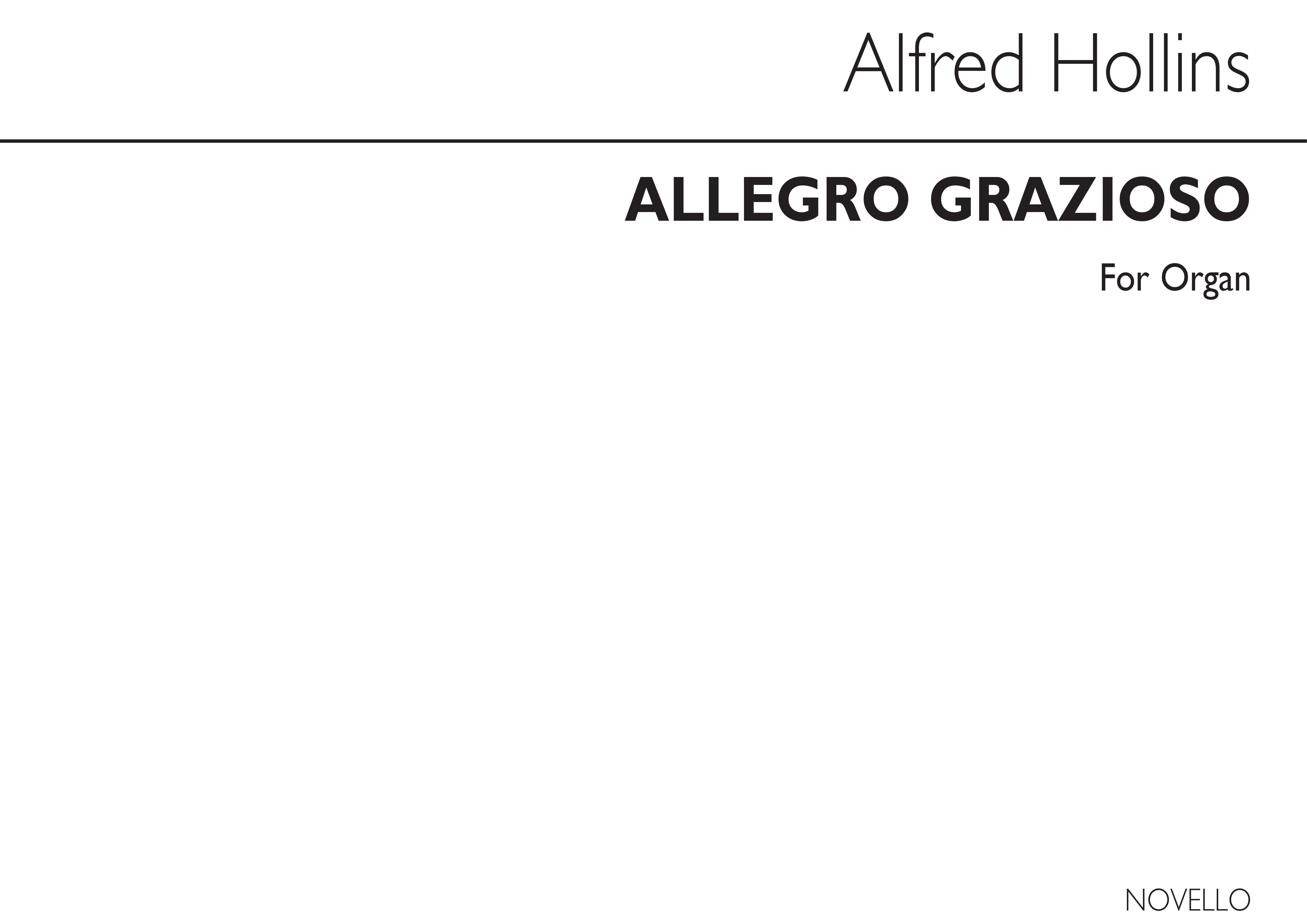 Alfred Hollins: Allegretto Grazioso For Organ: Organ: Instrumental Work