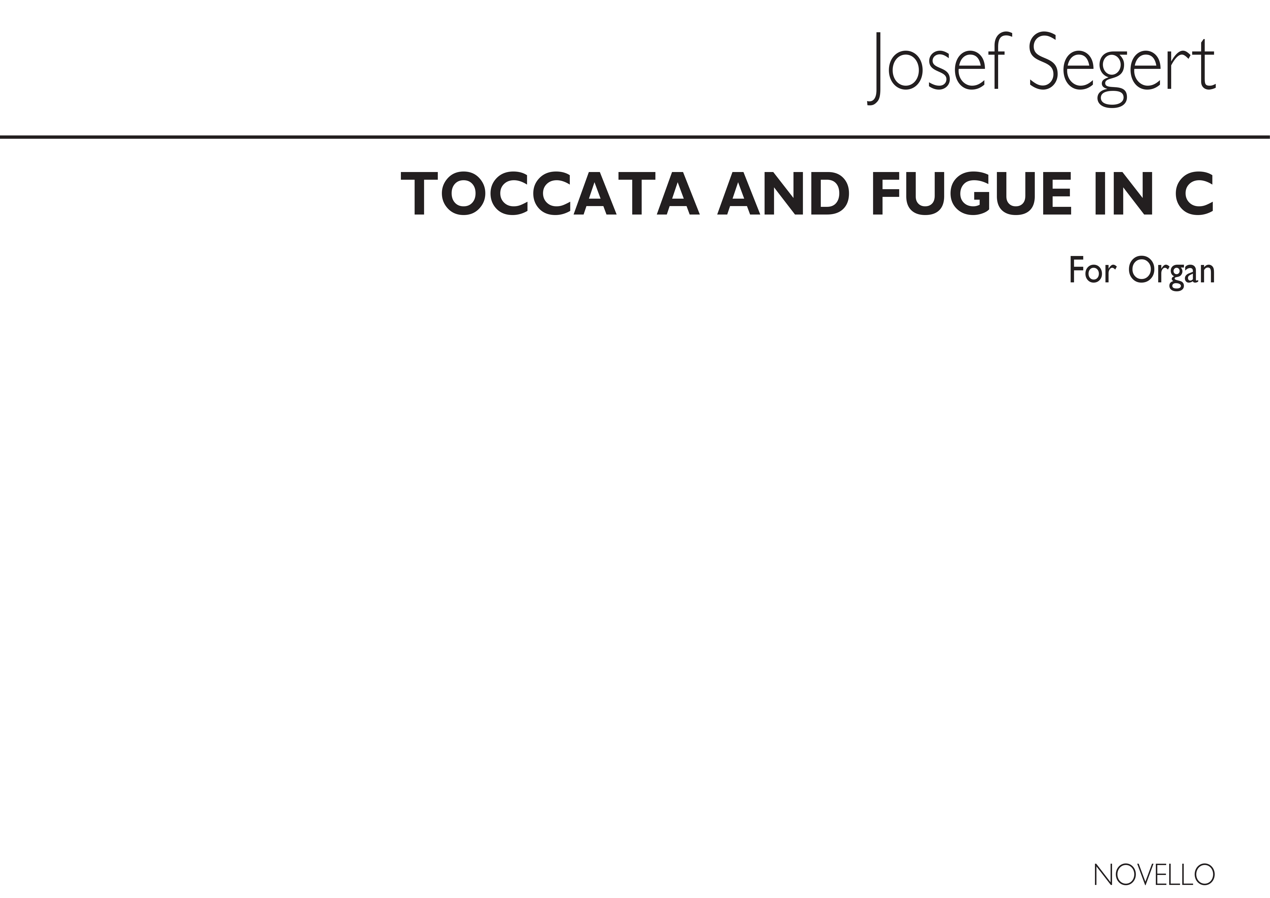 Josef Ferdinand Norbert Seger: Toccata And Fugue In C (Edited By S G Ould):