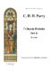 Hubert Parry: Seven Chorale Preludes Set 2: Organ: Instrumental Album