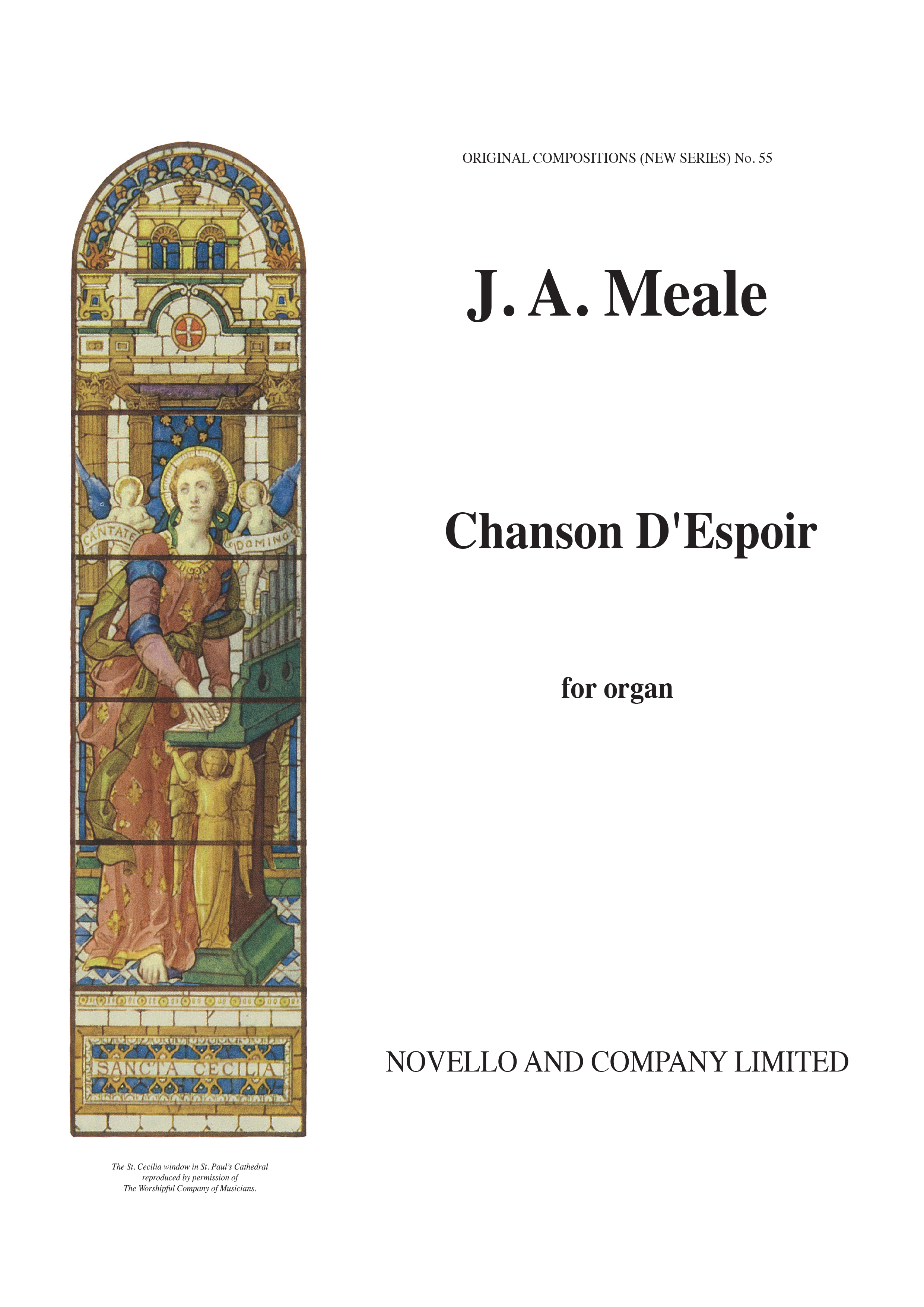 John Arthur Meale: Chason D'espoir Organ: Organ: Instrumental Work