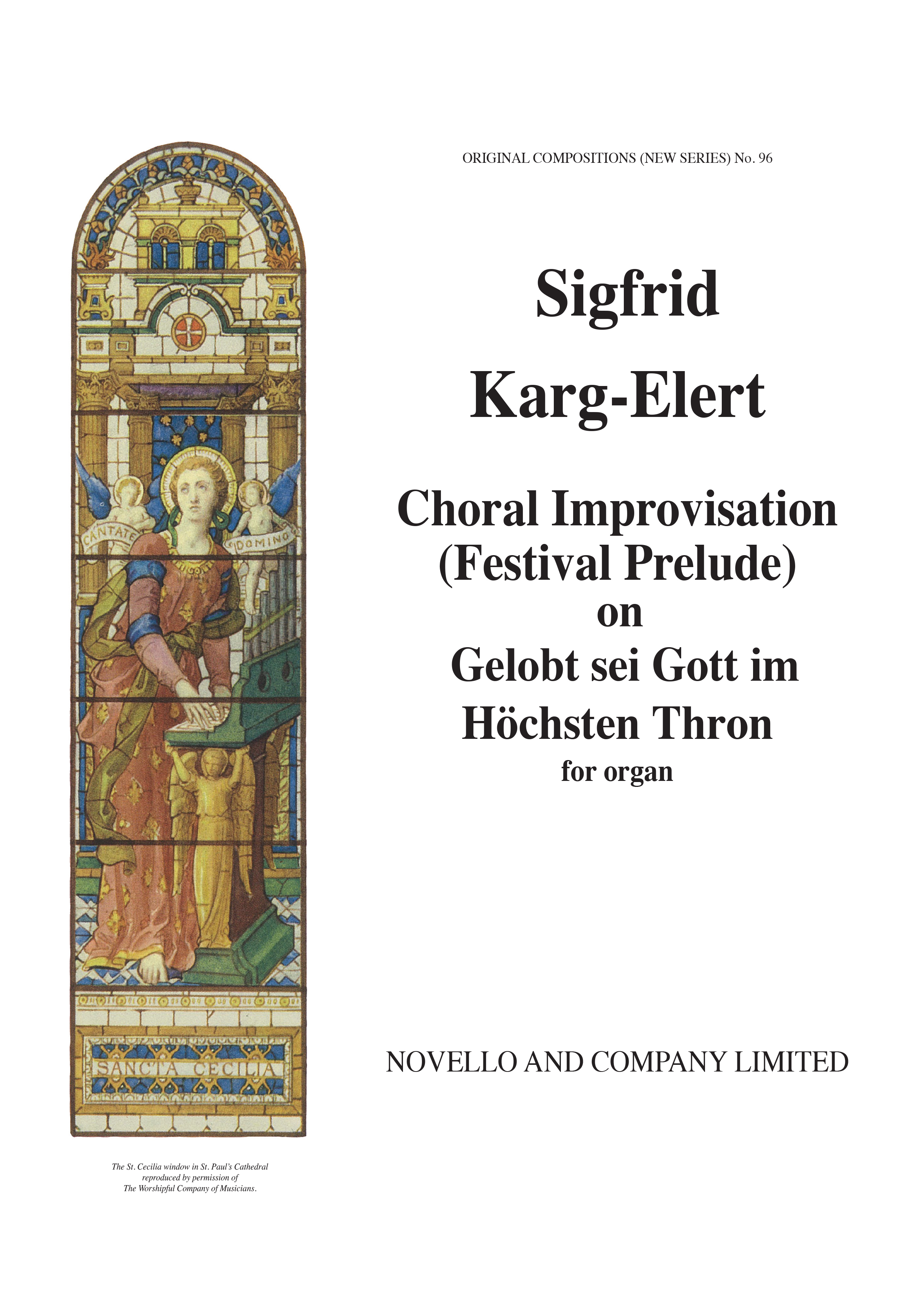 Sigfrid Karg-Elert: Choral Improvisation: Organ: Instrumental Work