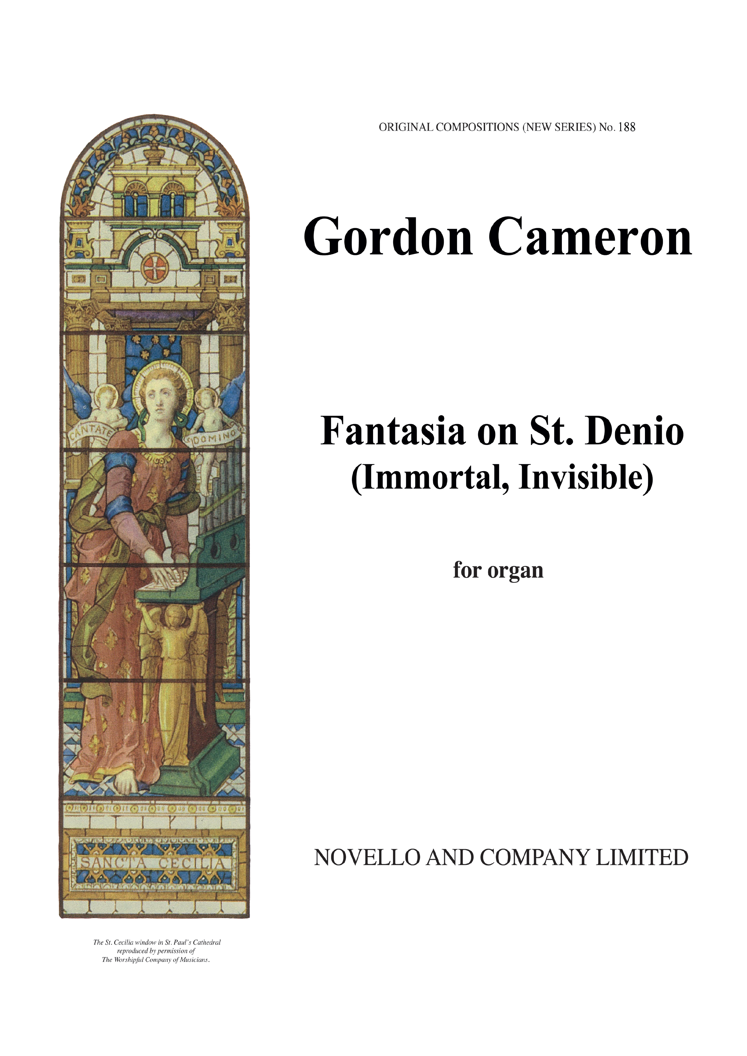 J. Gordon Cameron: Fantasia On St Denio 'Immortal Invisible': Organ: