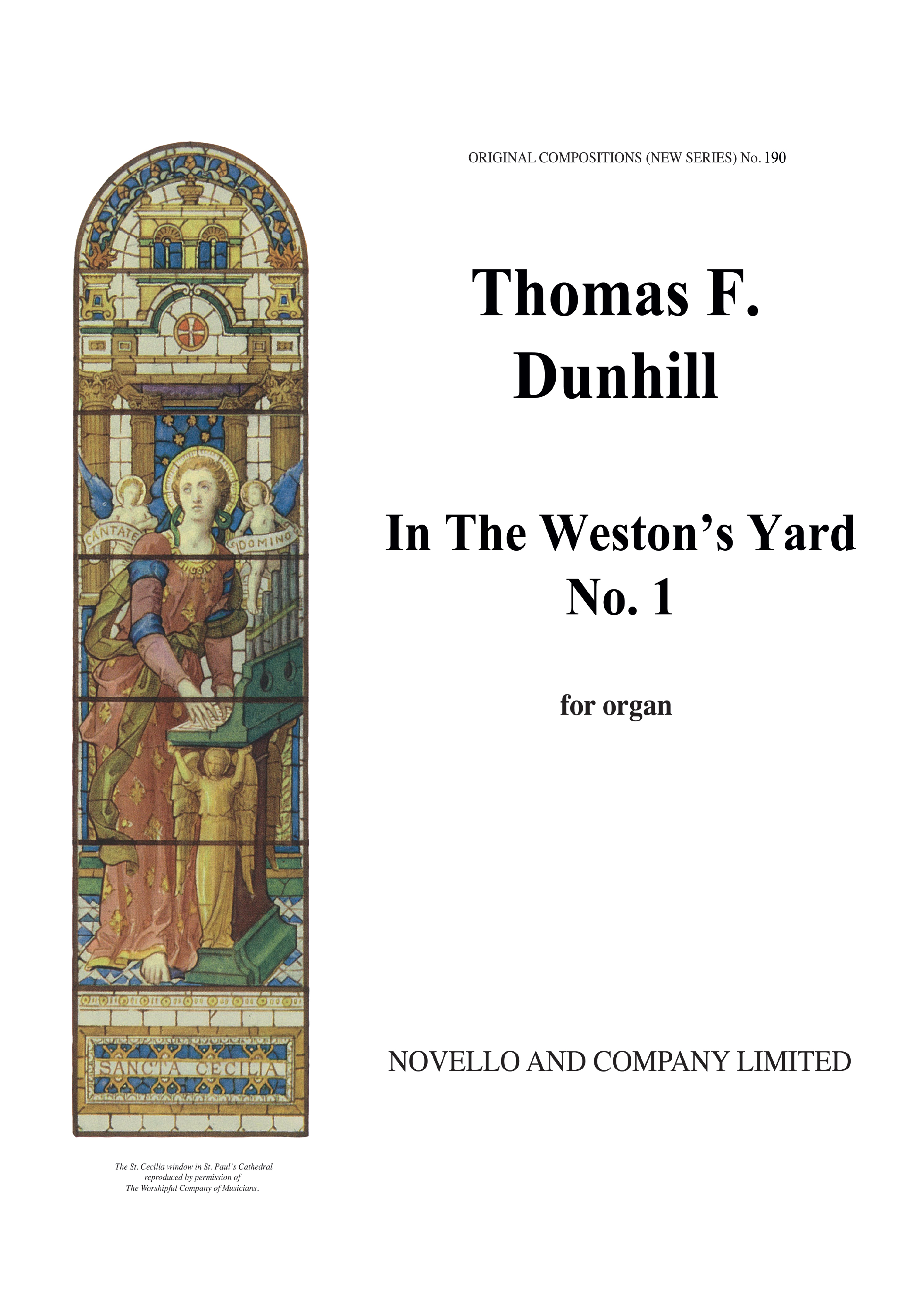 Thomas Dunhill: In Westons Yard - Organ Solo: Organ: Instrumental Work