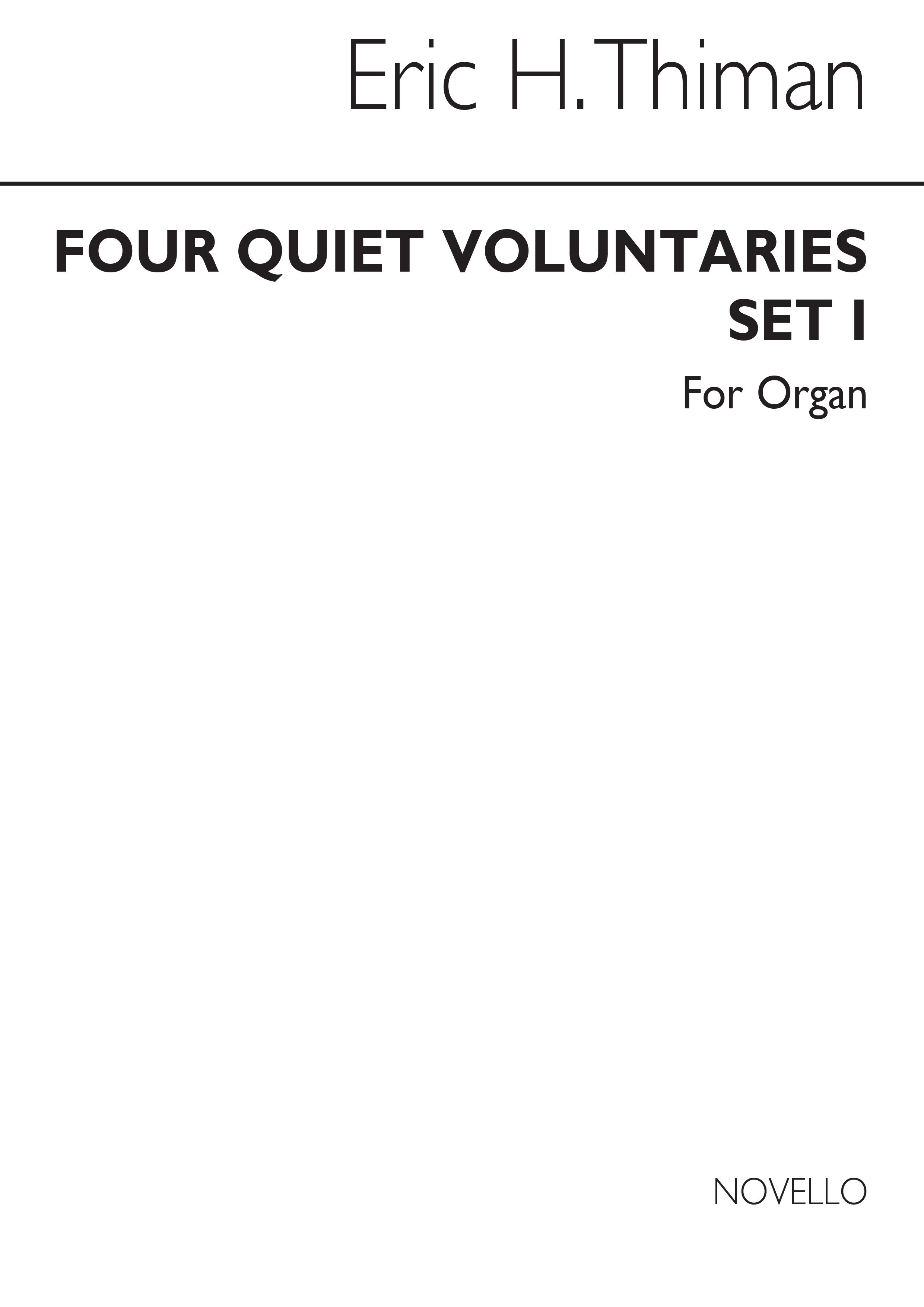 Eric Thiman: 4 Quiet Voluntaries for Organ - Set 1: Organ: Instrumental Album