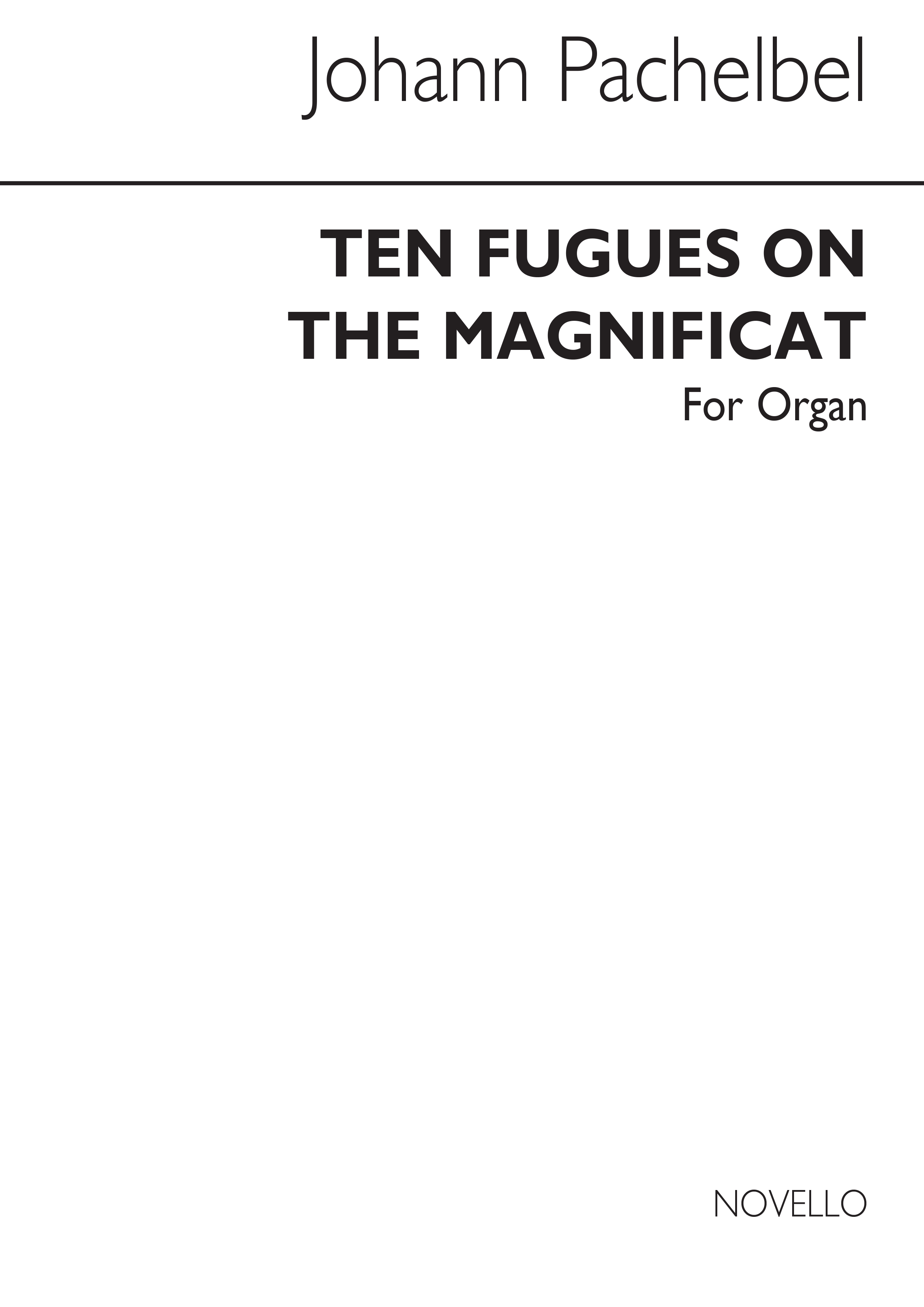 Johann Pachelbel: Ten Fugues On The Magnificat: Organ: Instrumental Album