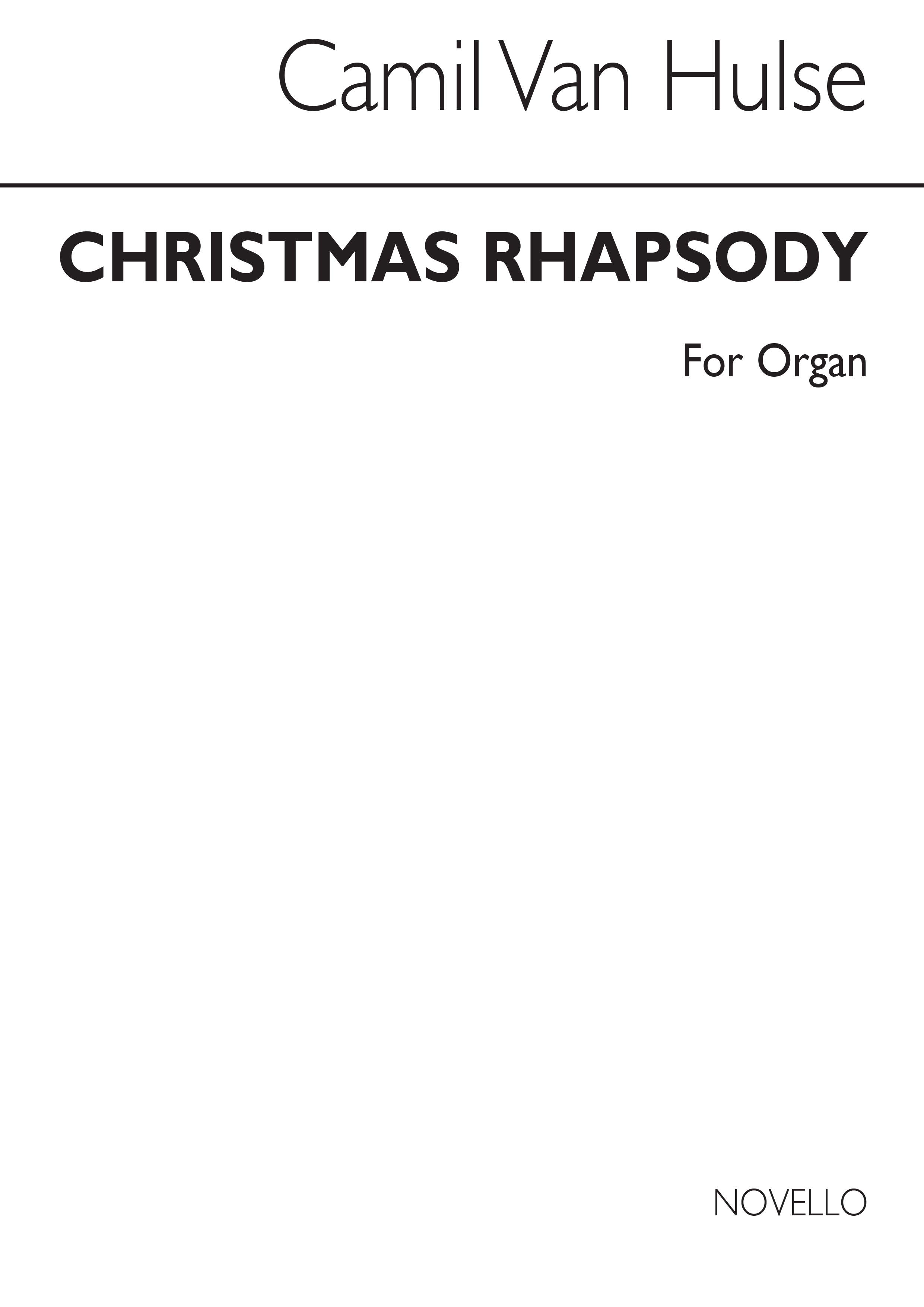 Camil Van Hulse: Christmas Rhapsody Op.103/2: Organ: Instrumental Work