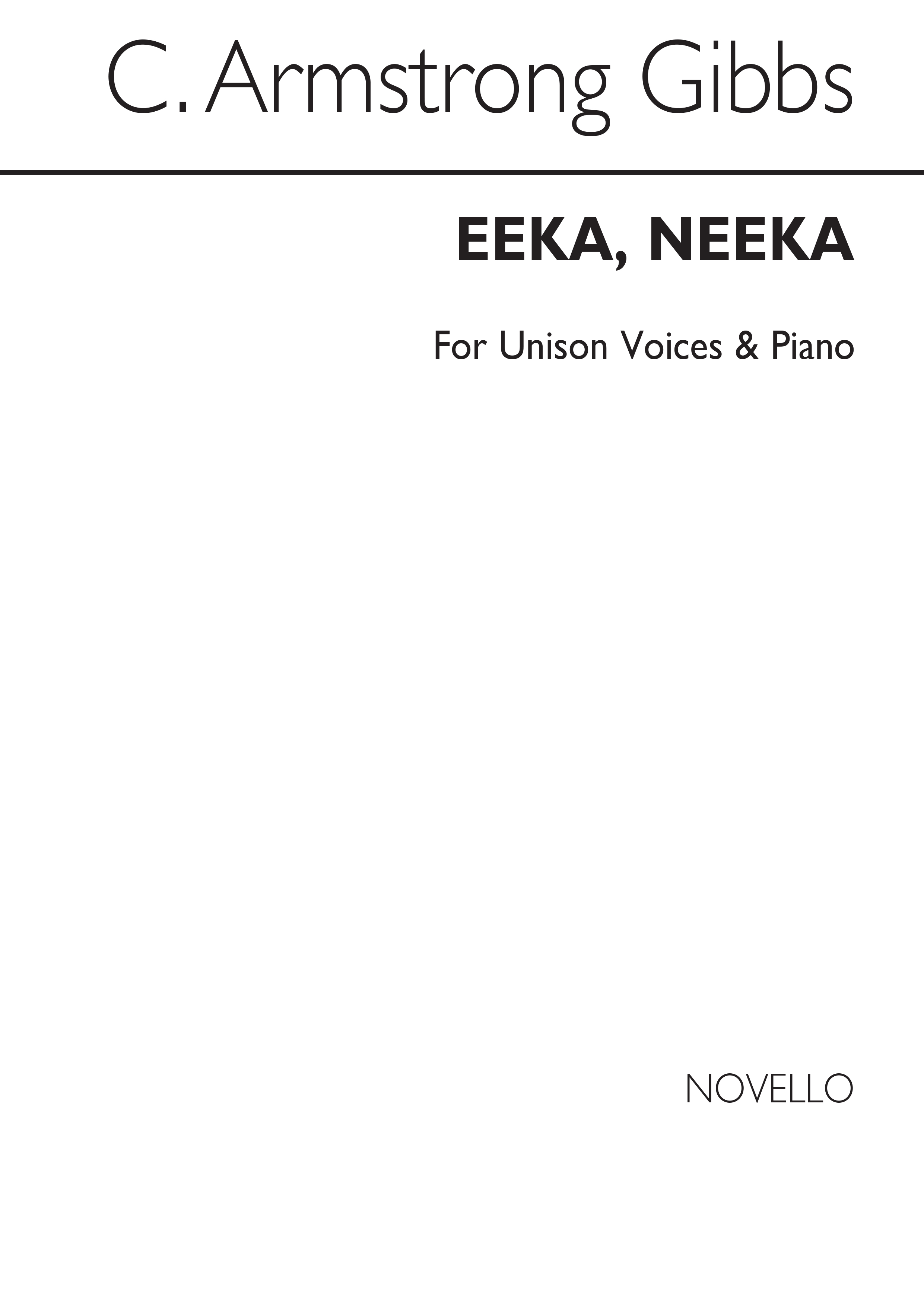 Cecil Armstrong Gibbs: Neeka Piano: Voice: Vocal Score