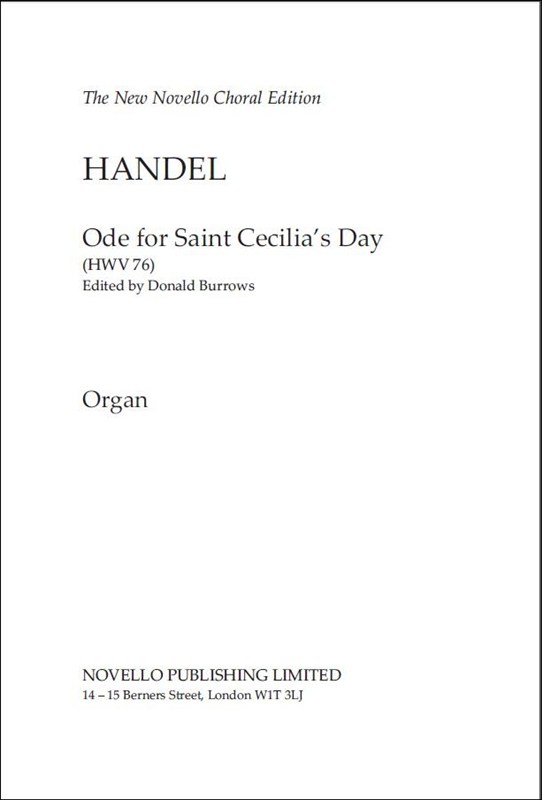 Georg Friedrich Händel: Ode For Saint Cecilia's Day: Organ: Part