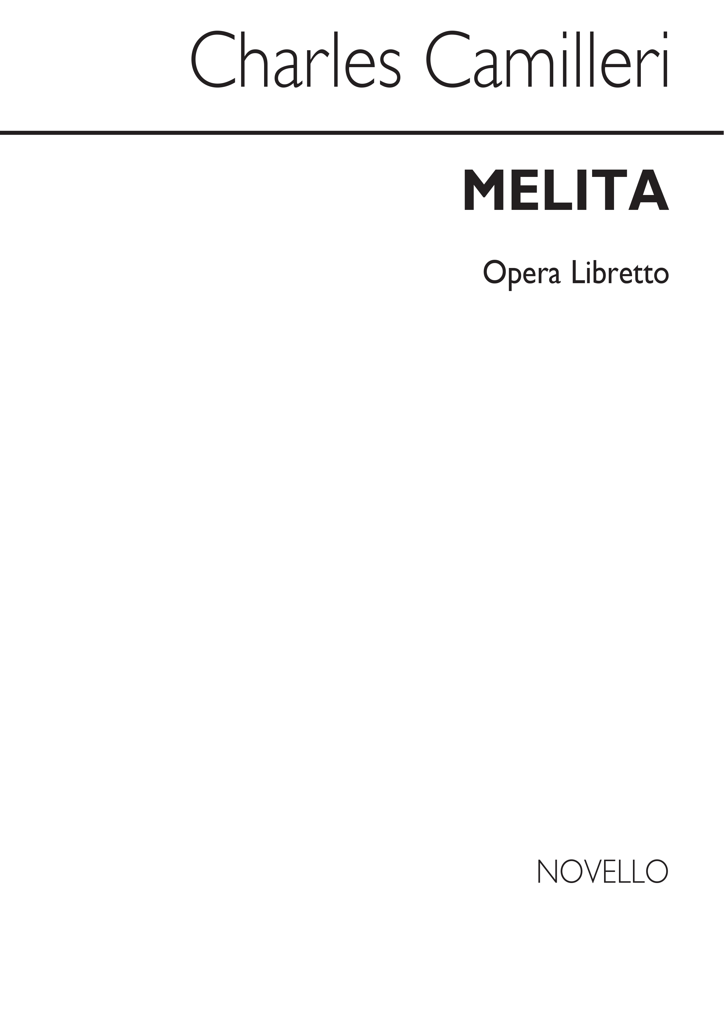 Charles Camilleri: Melita (Libretto): Libretto