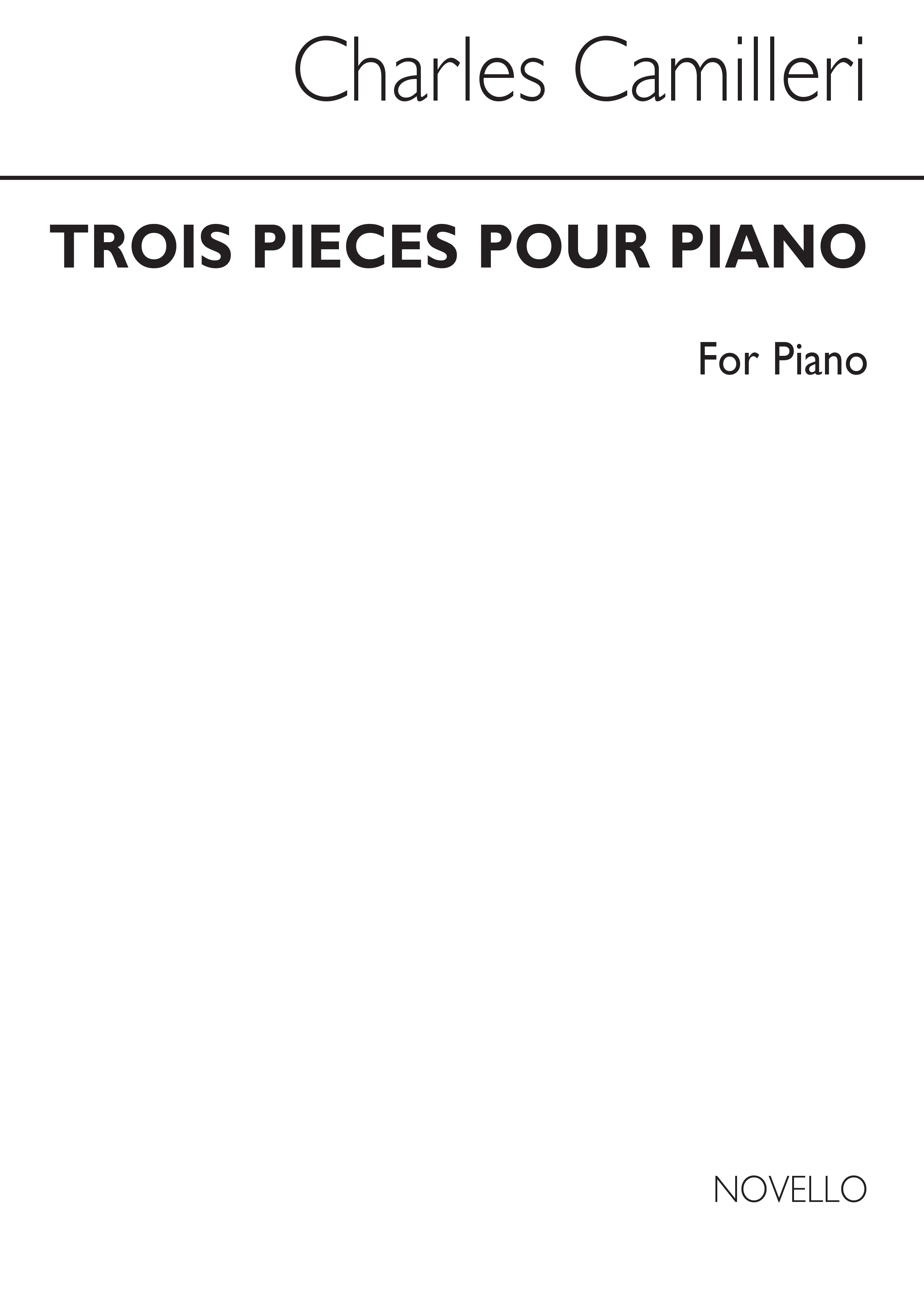 Charles Camilleri: Trois Pieces for Piano: Piano: Instrumental Work