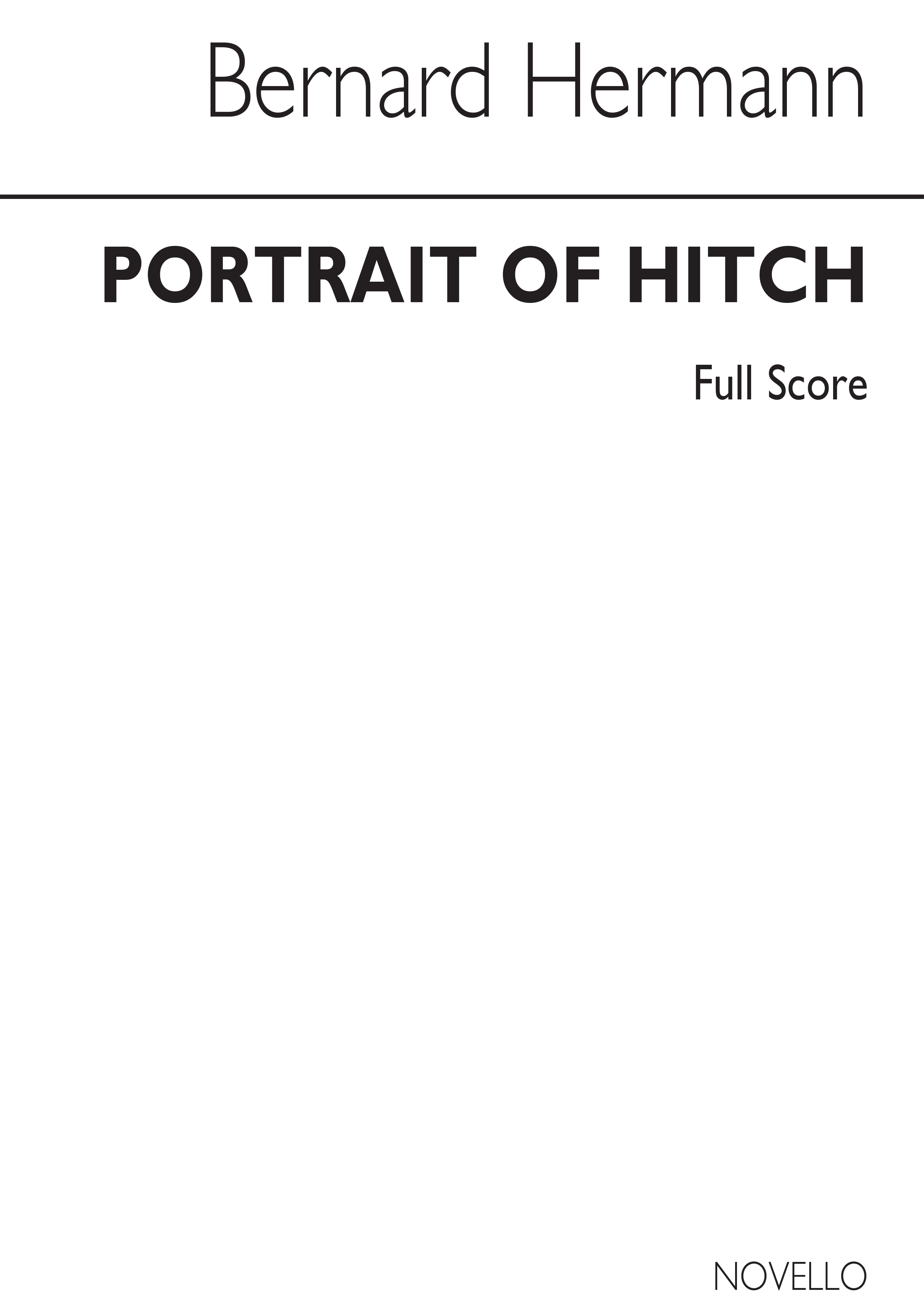 Bernard Herrmann: Portrait Of Hitch: Orchestra: Study Score