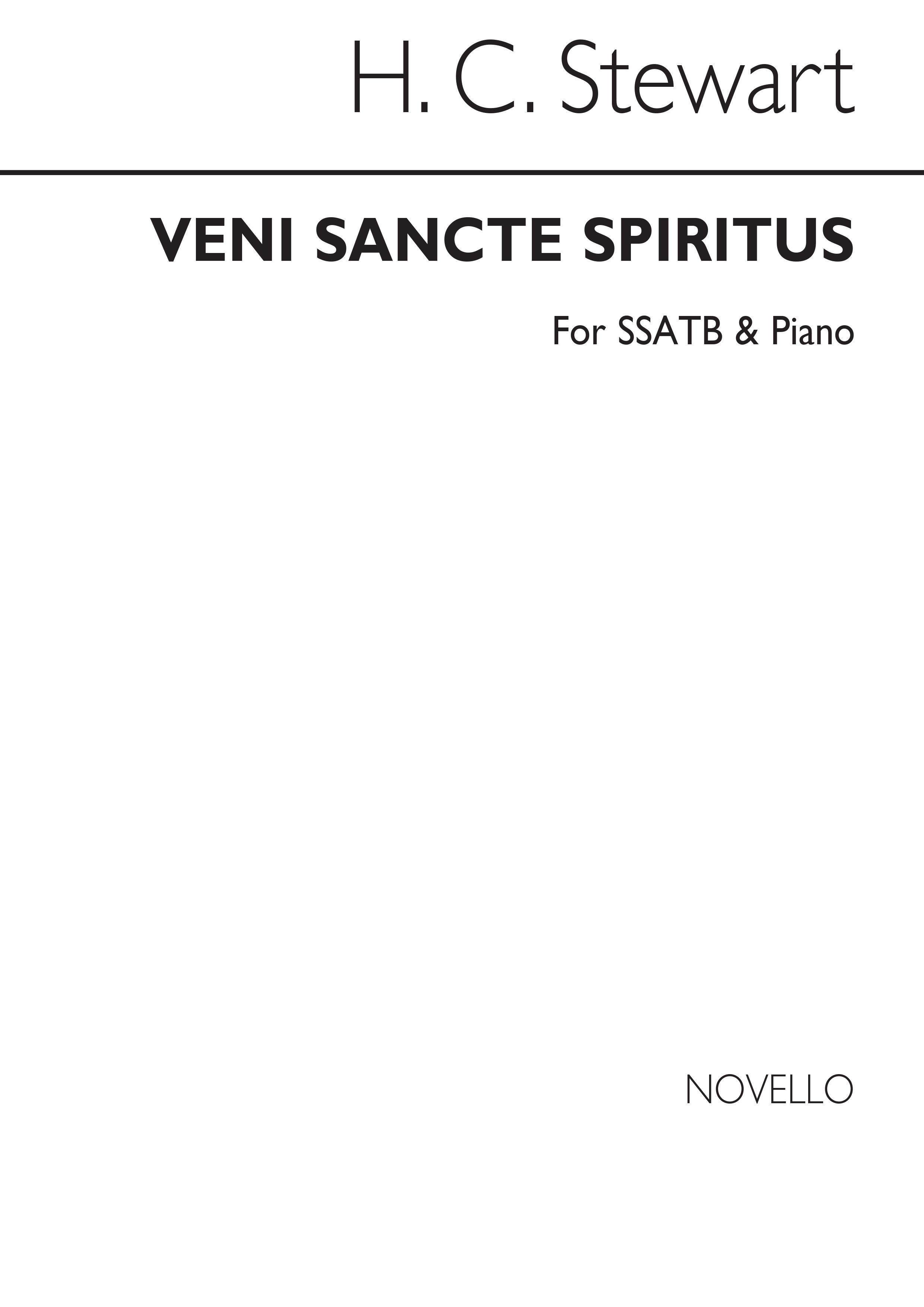 H.C. Stewart: Veni Sancte Spiritus: SATB: Vocal Score