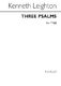 Kenneth Leighton: Three Psalms Op.54: Men's Voices: Vocal Score