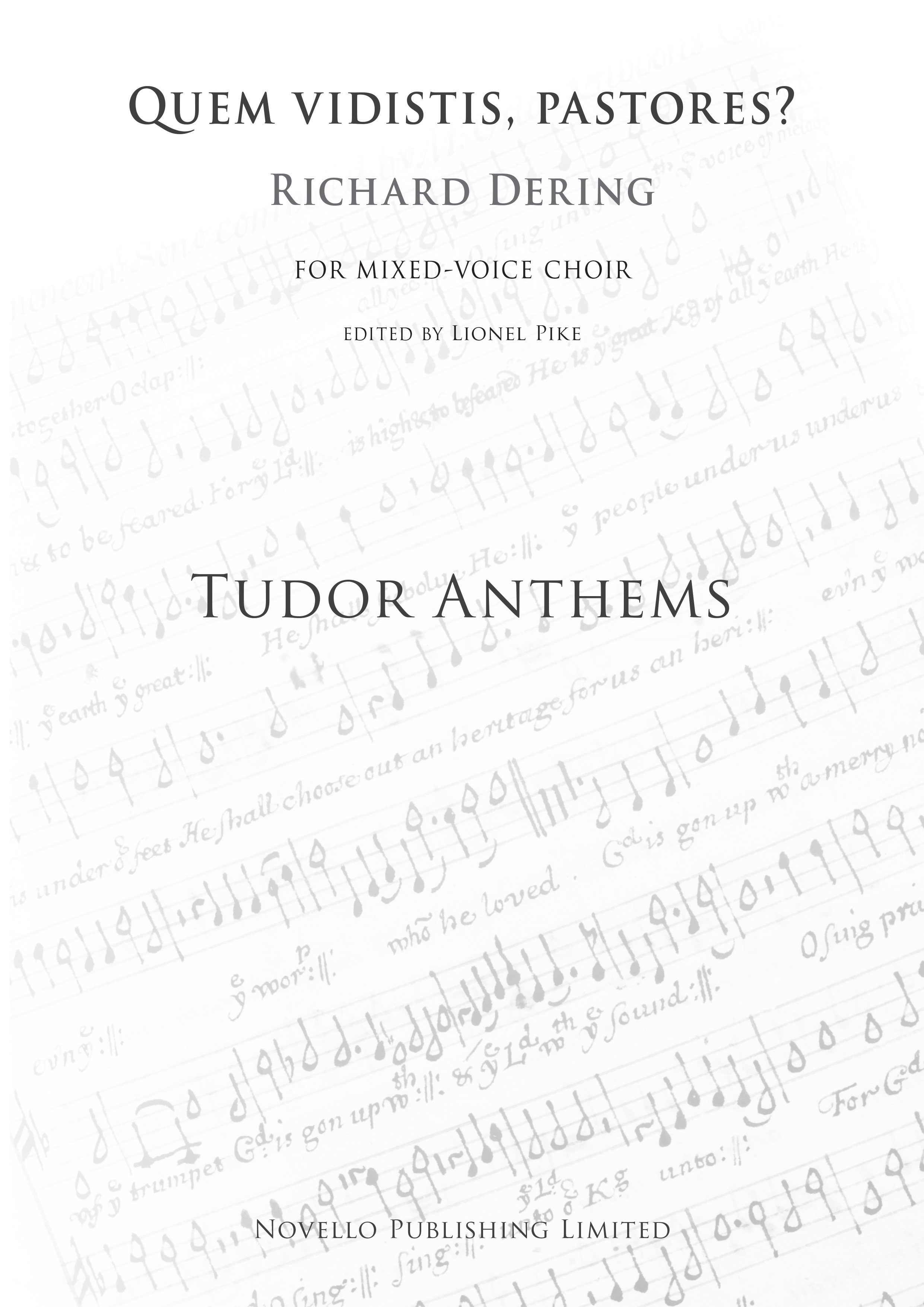 Richard Dering: Quem Vidistis Pastores (Tudor Anthems): SATB: Vocal Score