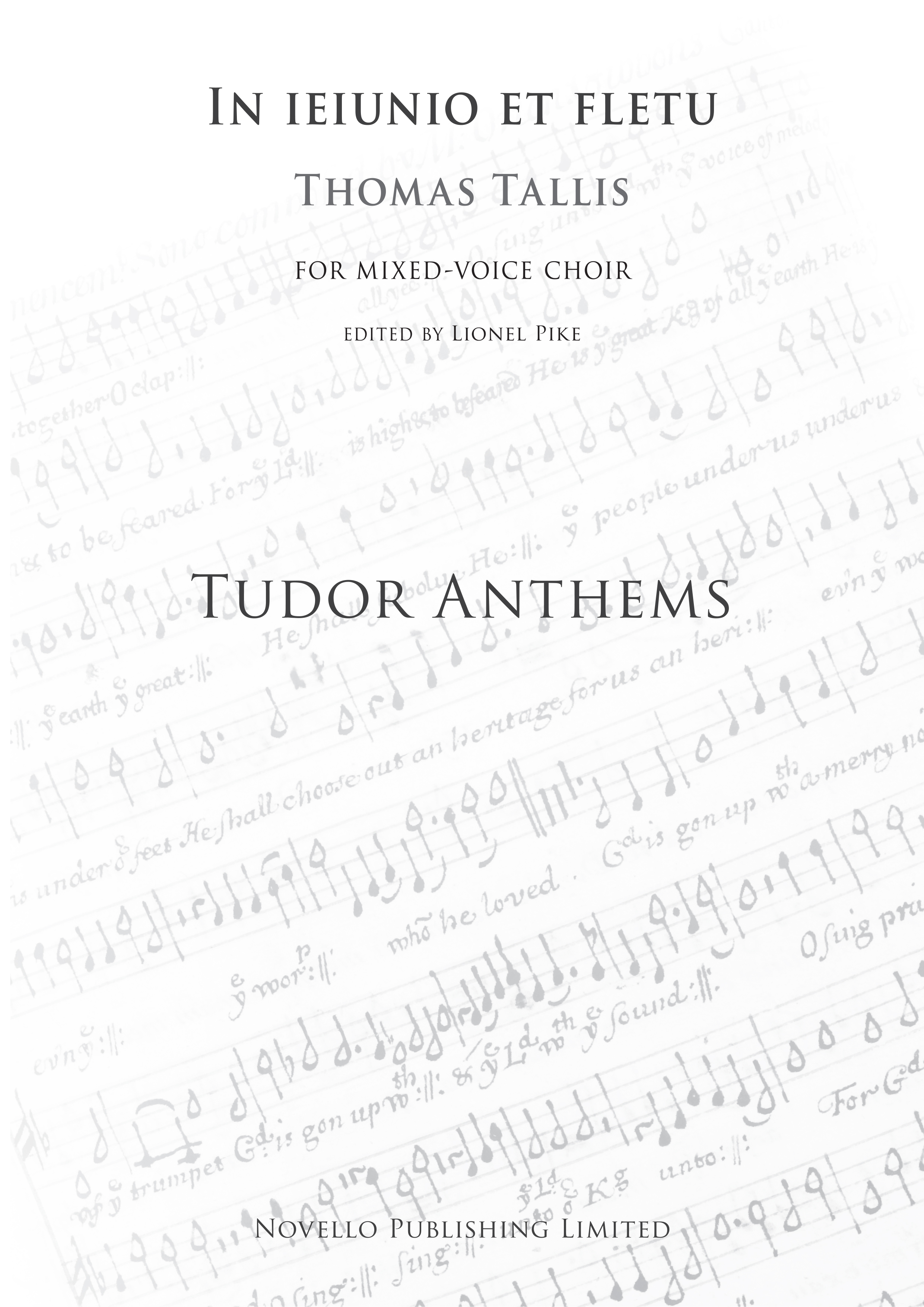 Thomas Tallis: In Jejunio Et Fletu (Tudor Anthems): SATB: Vocal Score