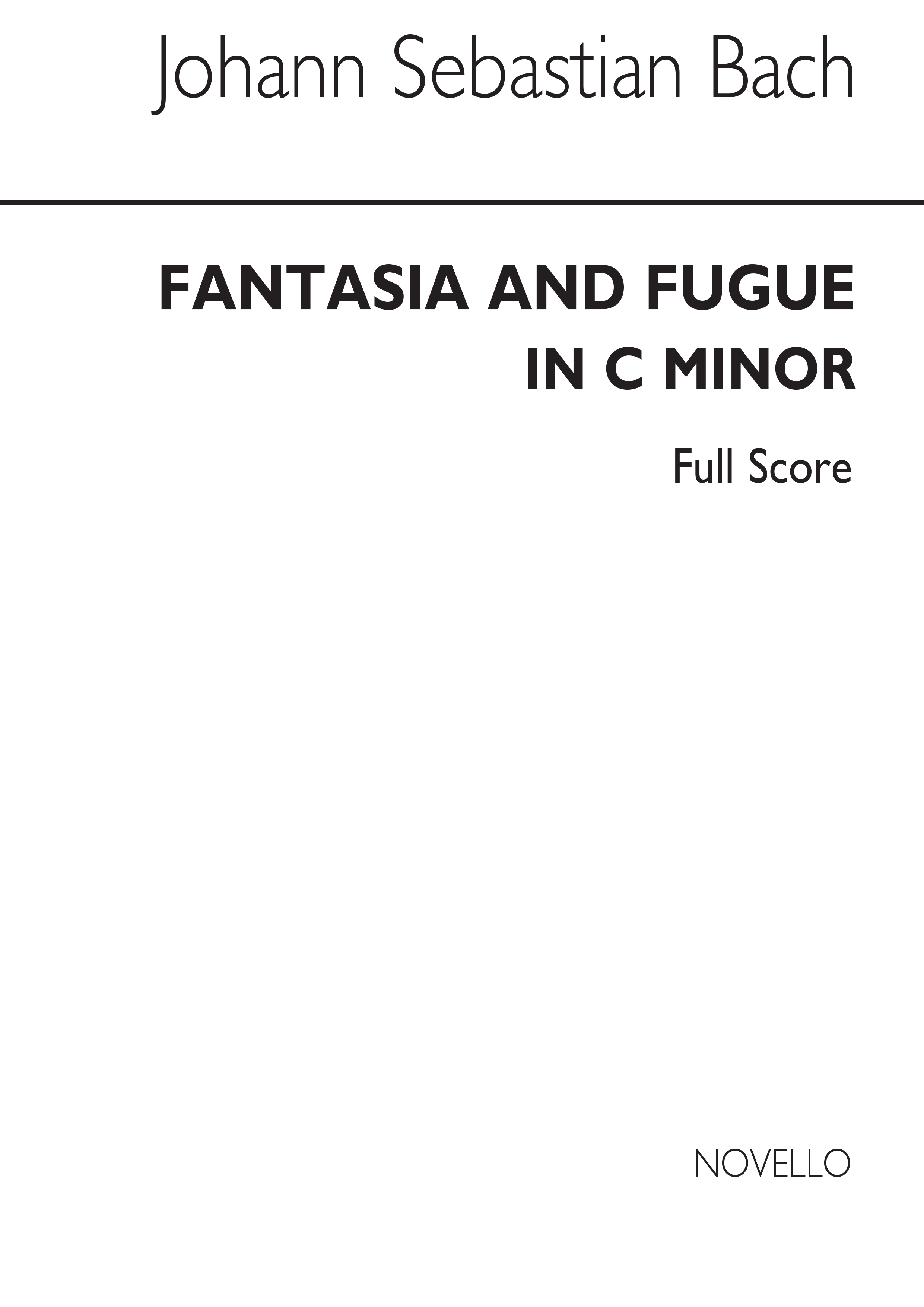 Johann Sebastian Bach: Fantasia And Fugue in C minor (Elgar): Orchestra: